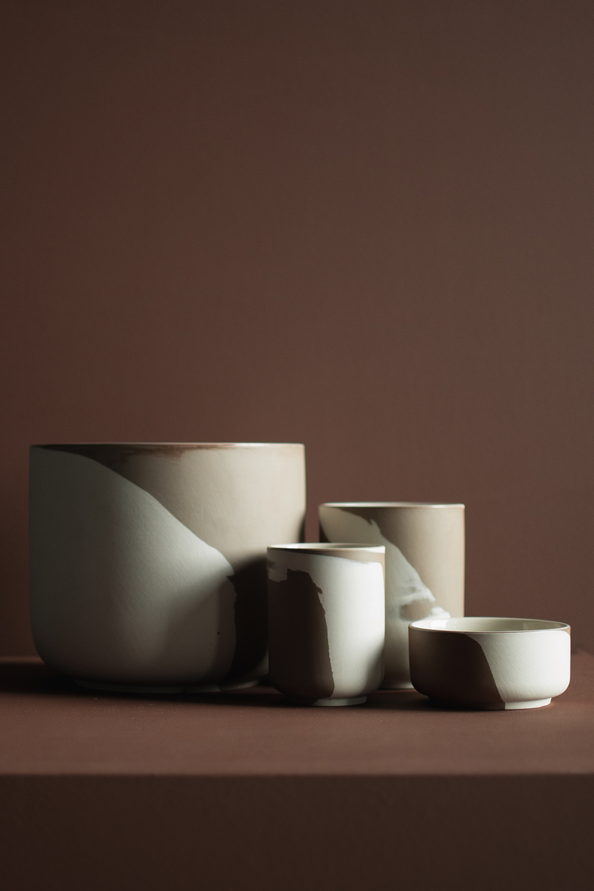 DBKD Calm Schale Beige/Braun Ø12