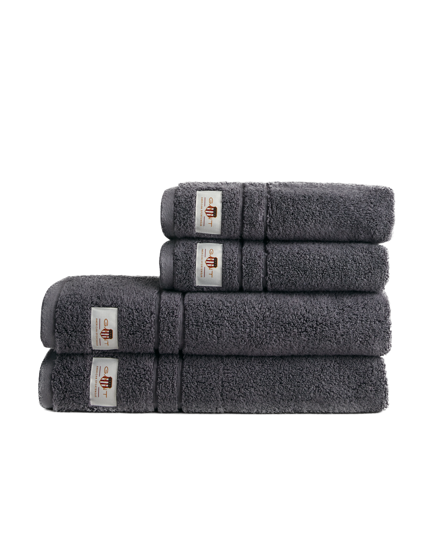 GANT Home - Organic Archive Shield Handduk Anchor Grey 4-pack - Grå