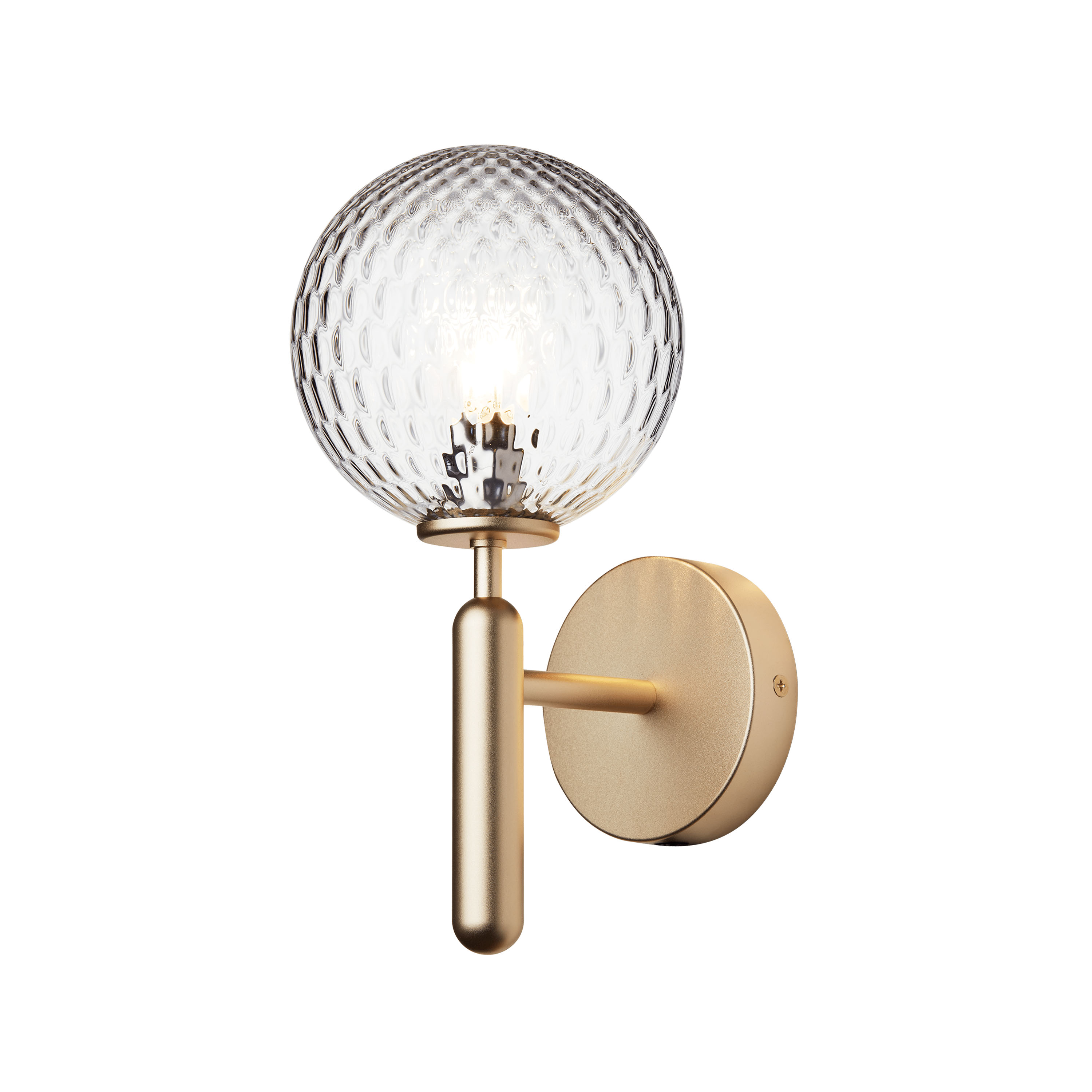 Miira wall lamp Brass/Optic Clear