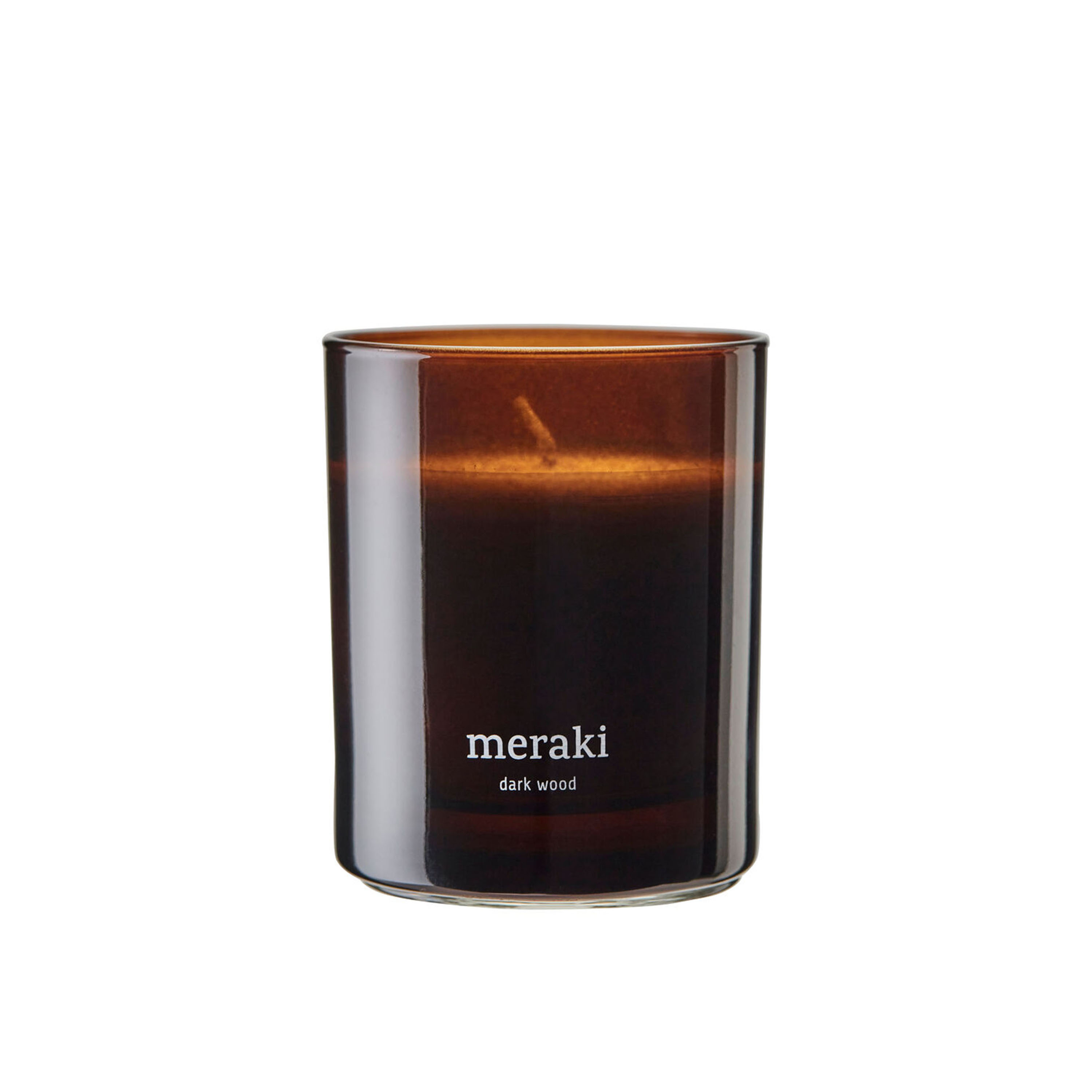 Meraki Dark Wood Duftkerze 200 g