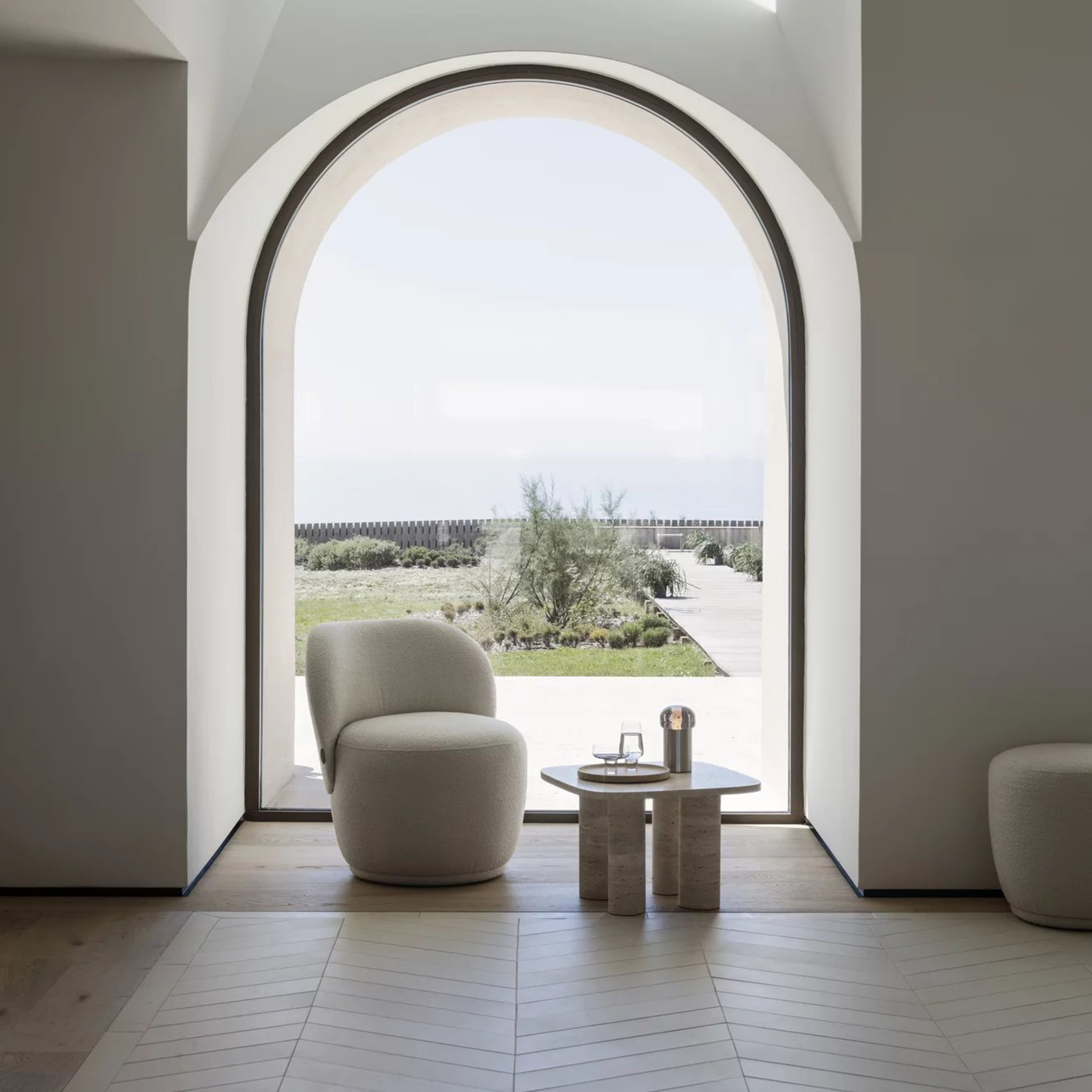 Blomus Kuon Loungestol Boucla Beige