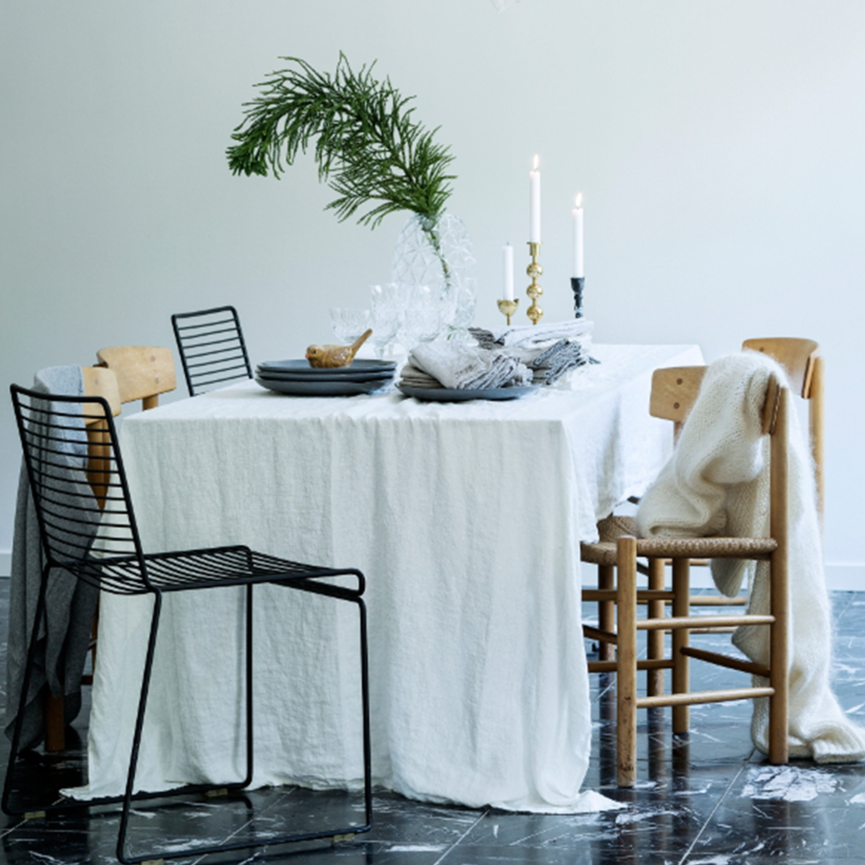 Lovely Linen Lovely Linneduk Off-White 145x250