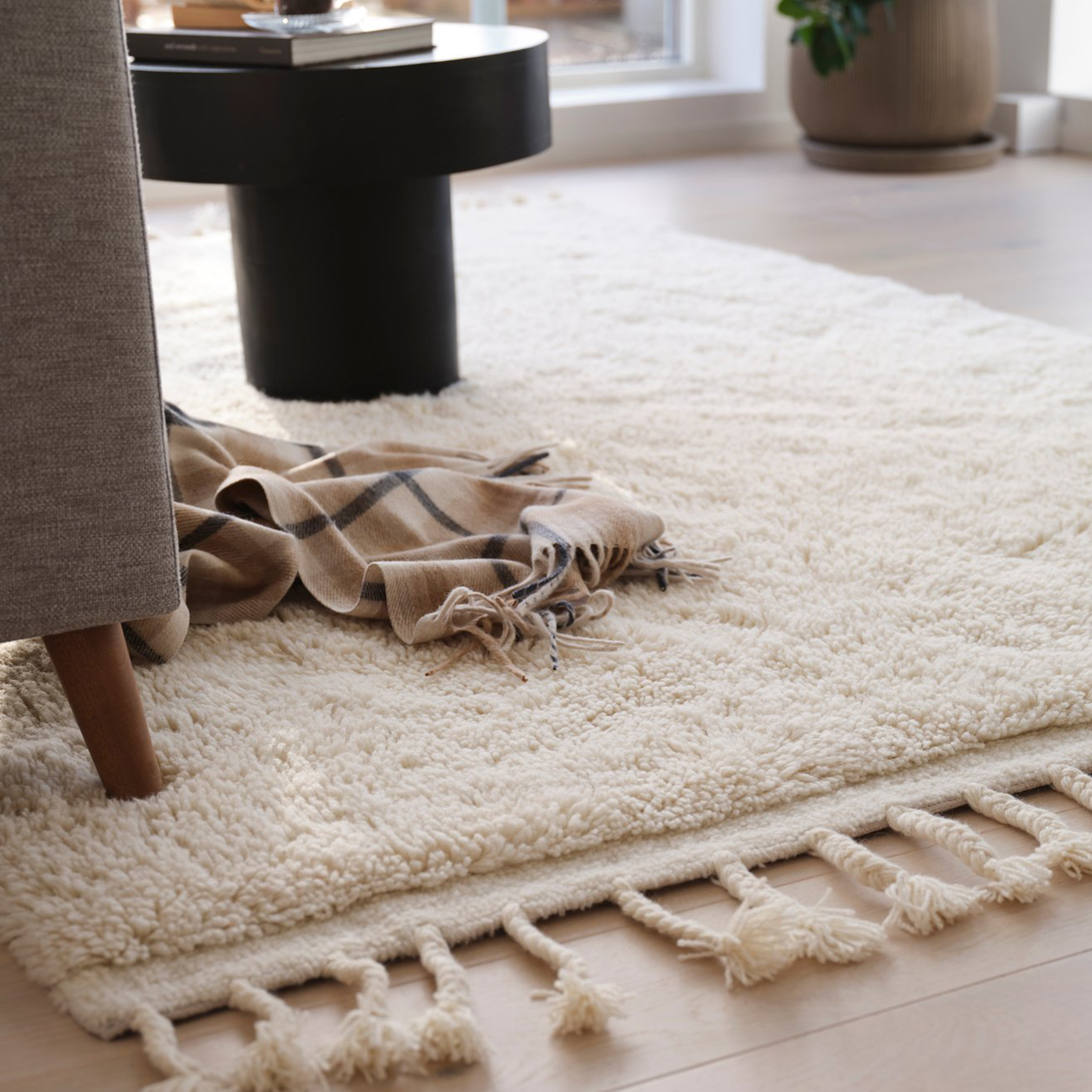 Svanefors Uma Ullmatta Offwhite 170x240