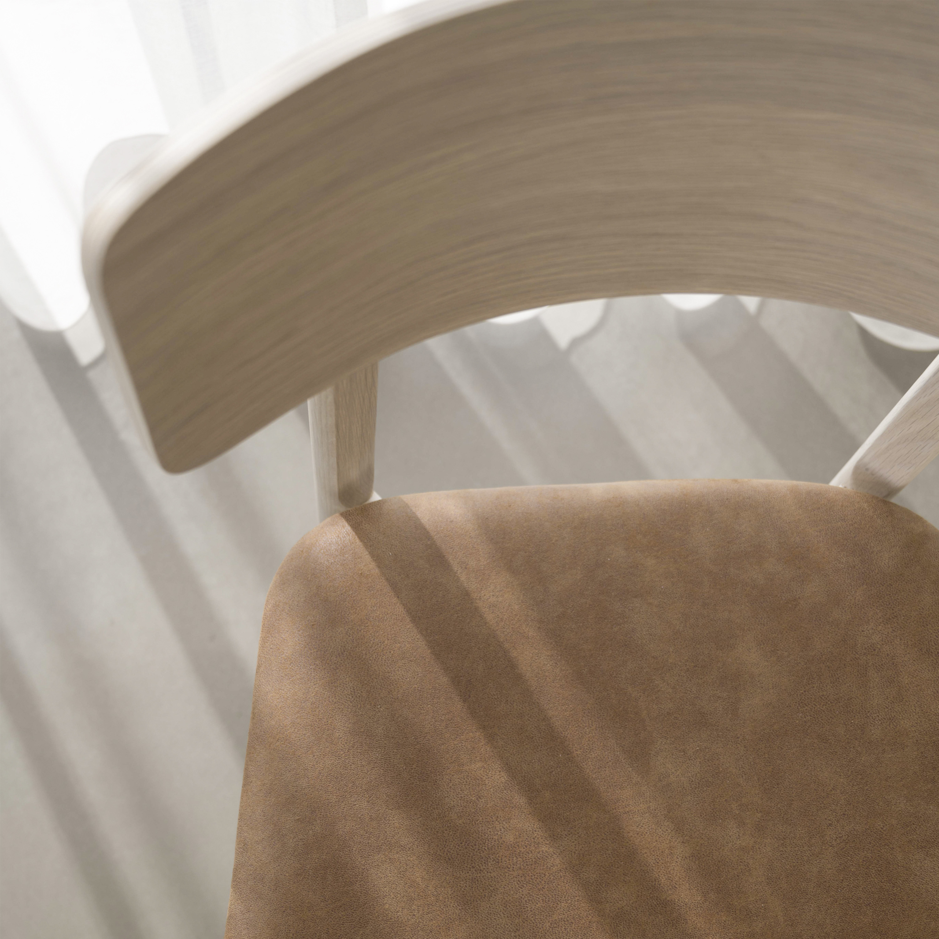 Rowico Home Wolcott Matstol Vitpigmenterad/Läder