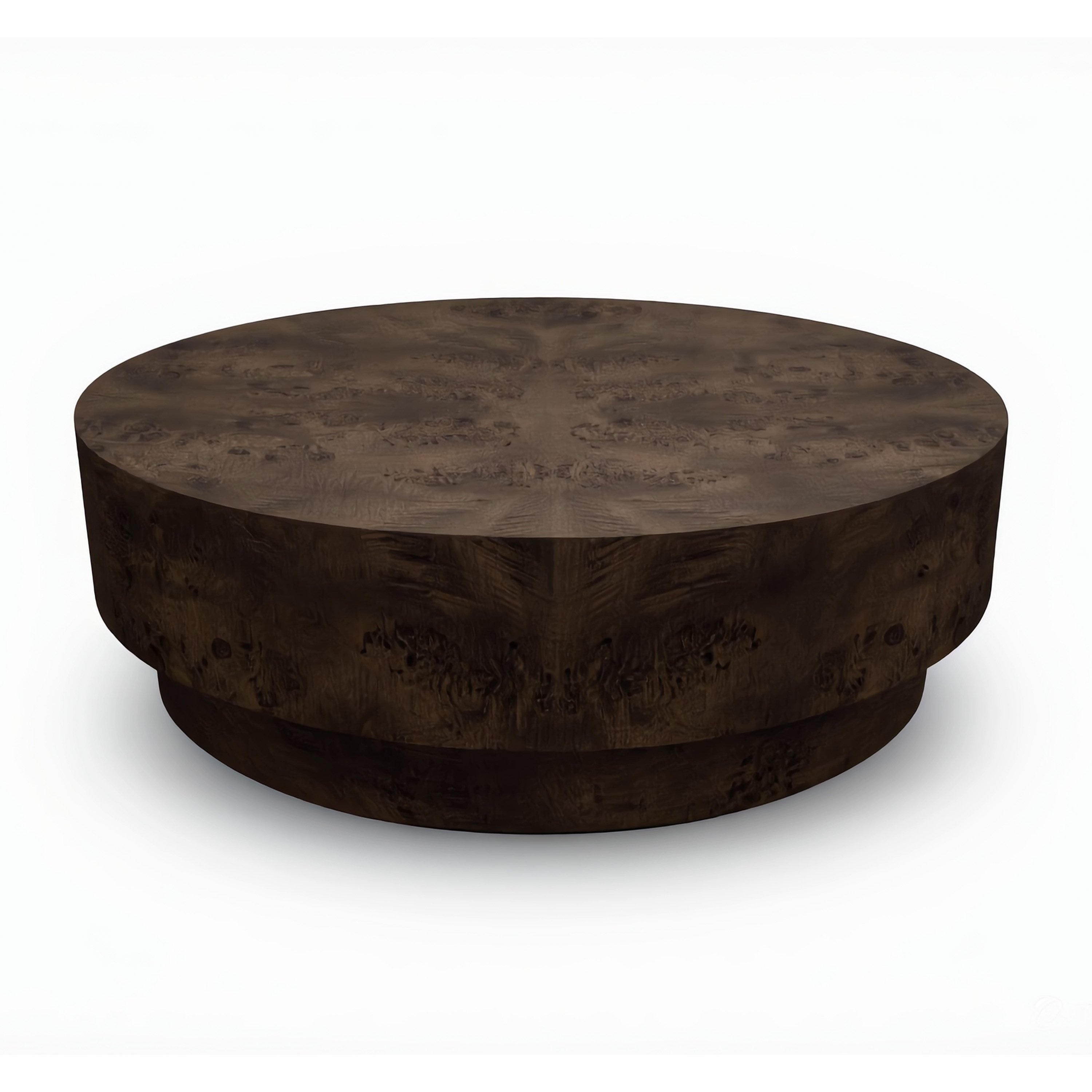 Poppy Sohvapöytä Ruskeaksi Petsattu Popeli Ø100