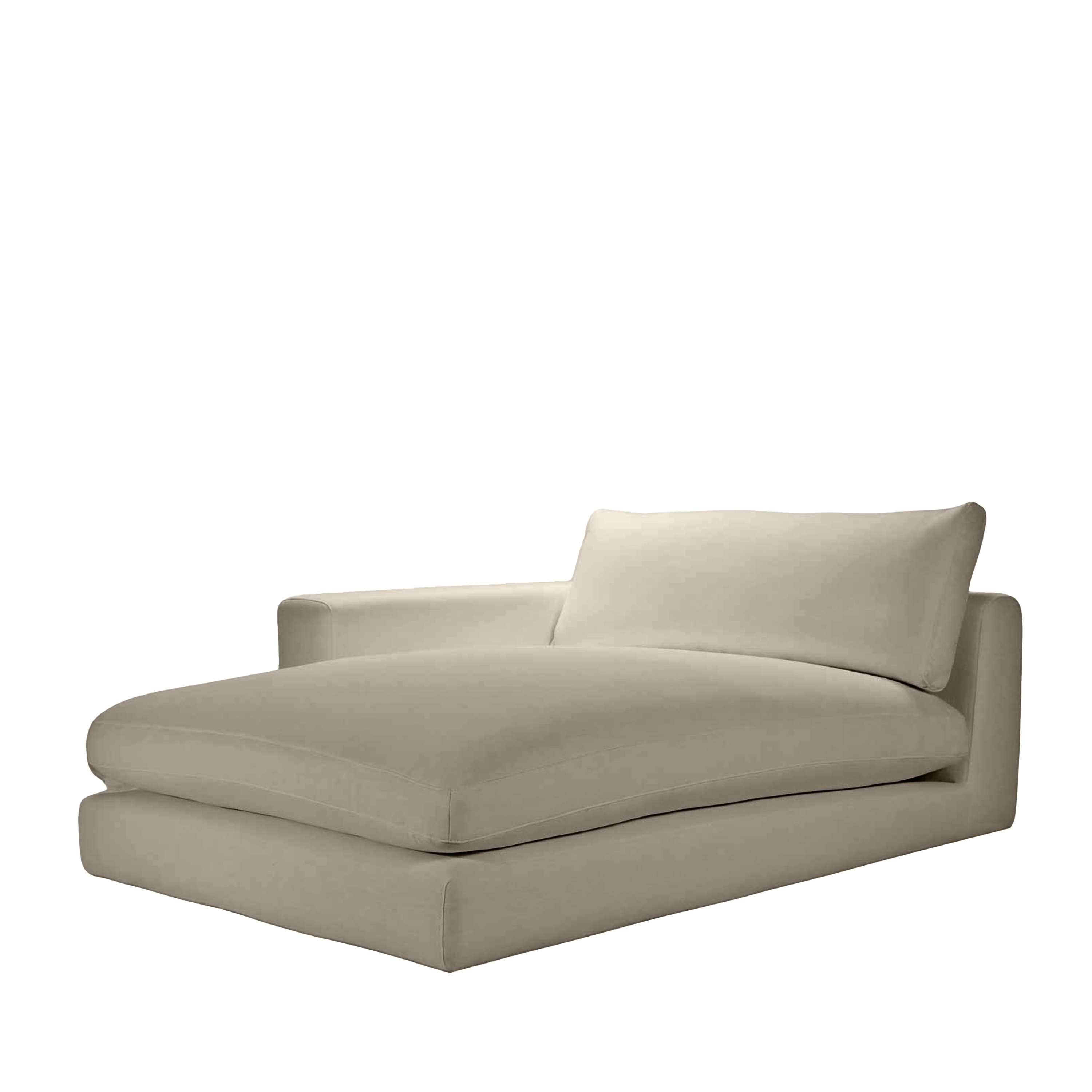 Sleepo Collection Capri 1.5-sits Divanmodul Vänster Armstöd Taupe 142x184