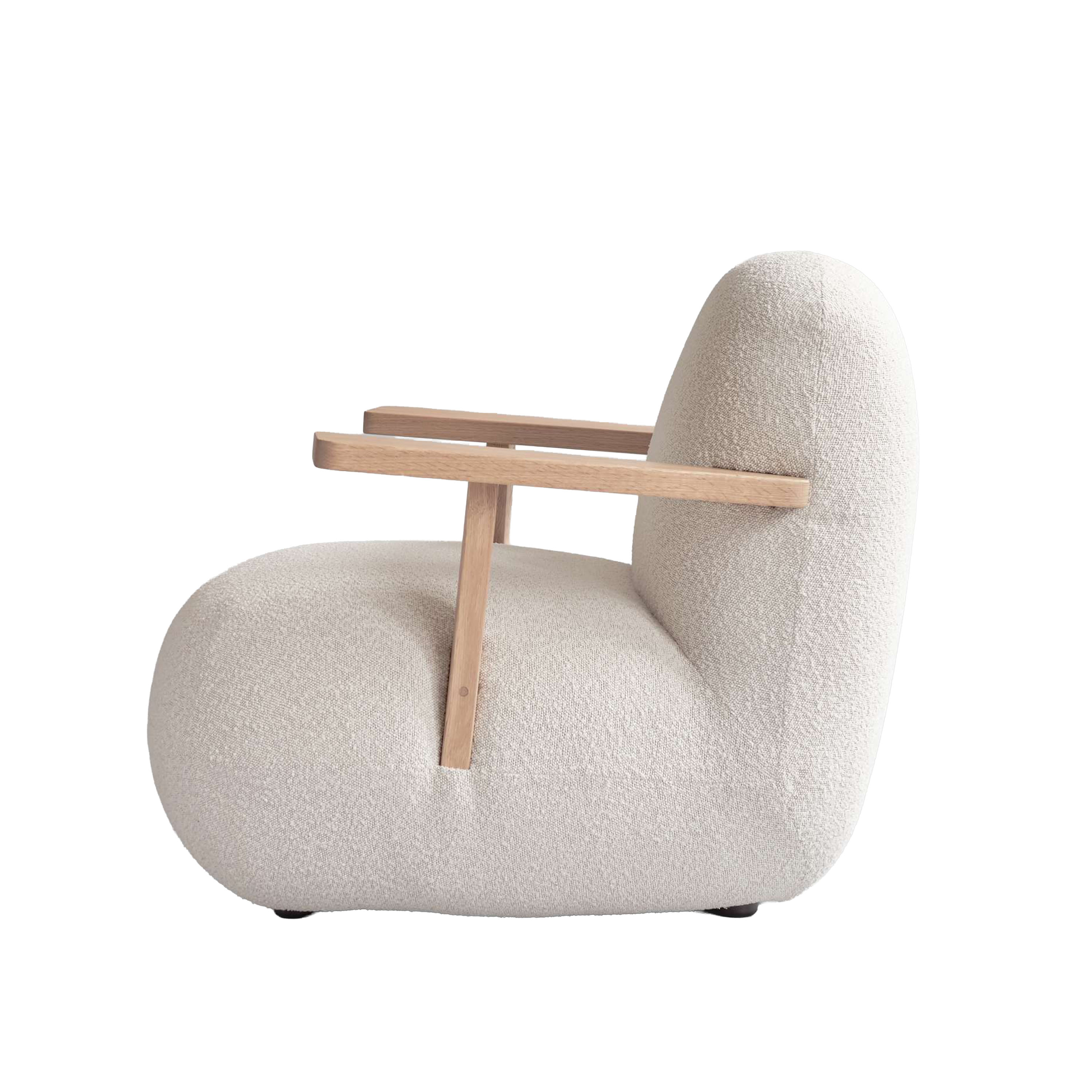 101 Copenhagen Toe Loungefotölj Natural Oak/Off White