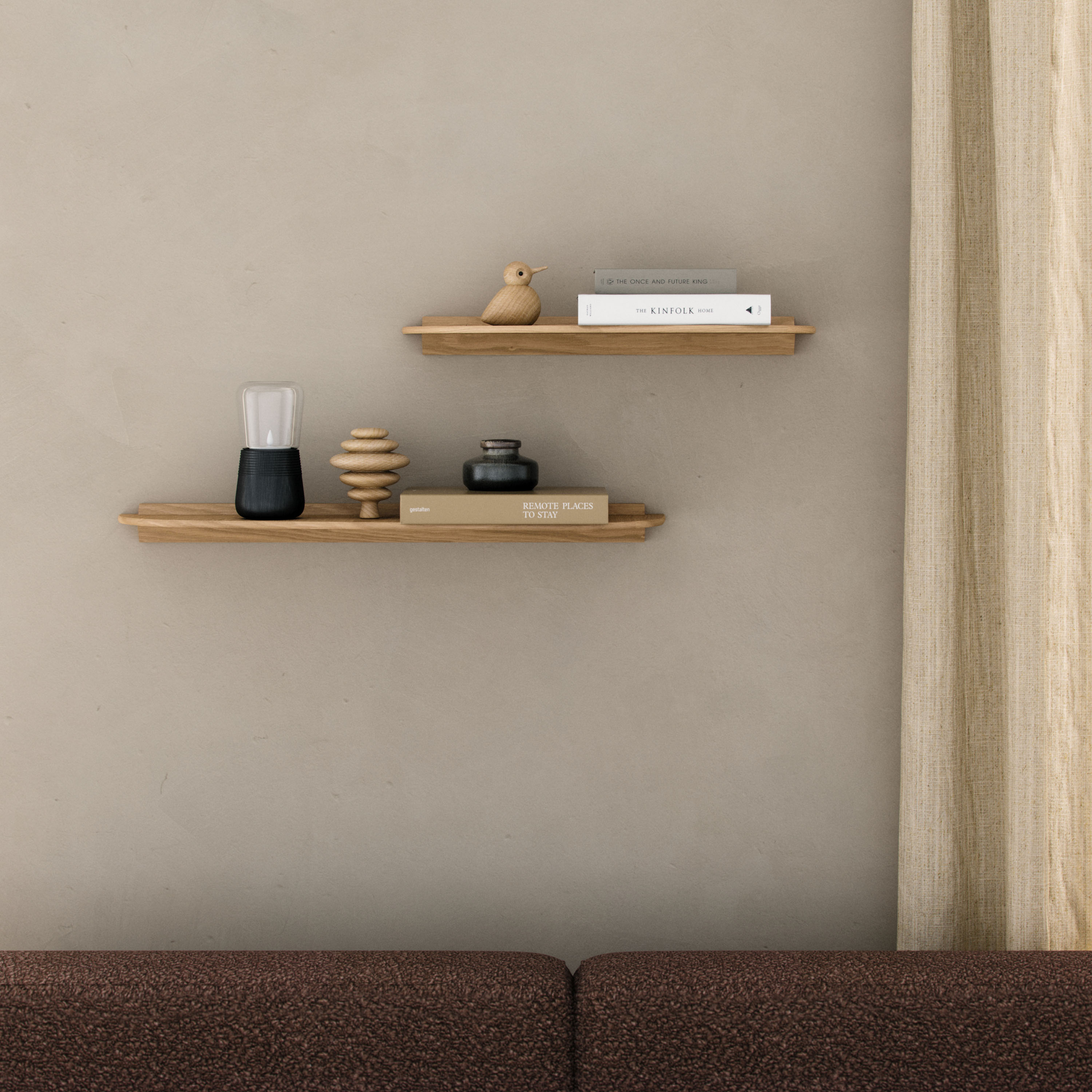 Andersen Furniture Shelf 2 Seinähylly Öljytty Tammi 59x25