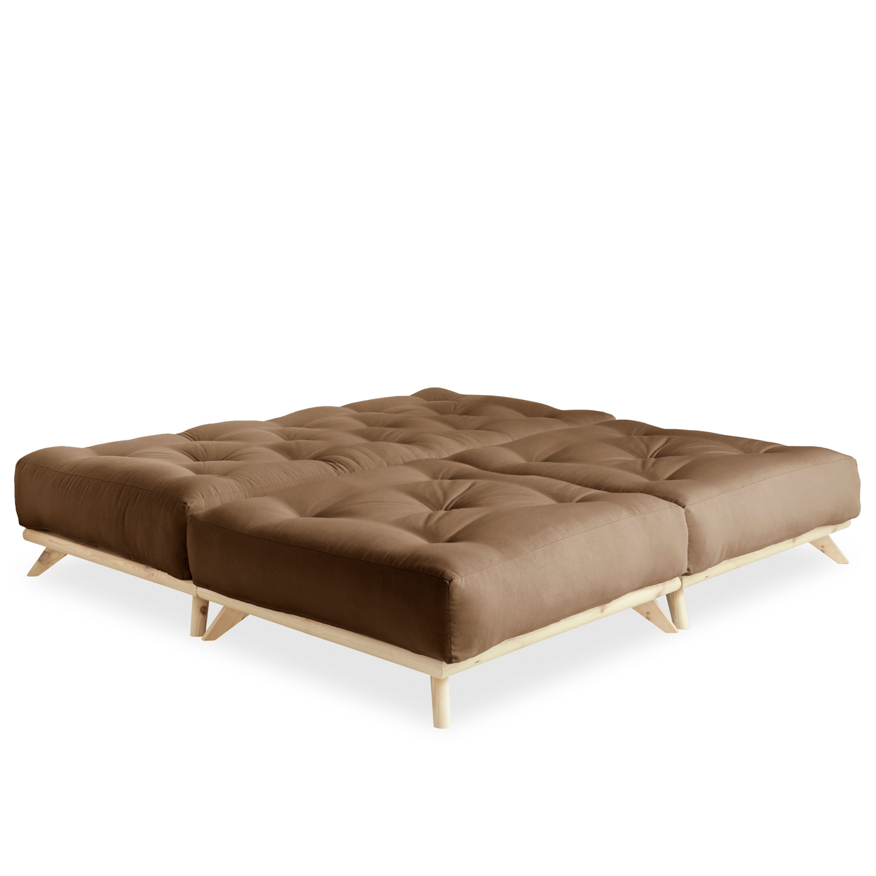 Karup Design Senza Vuodesohva Luonnollinen/Mokka 200 cm