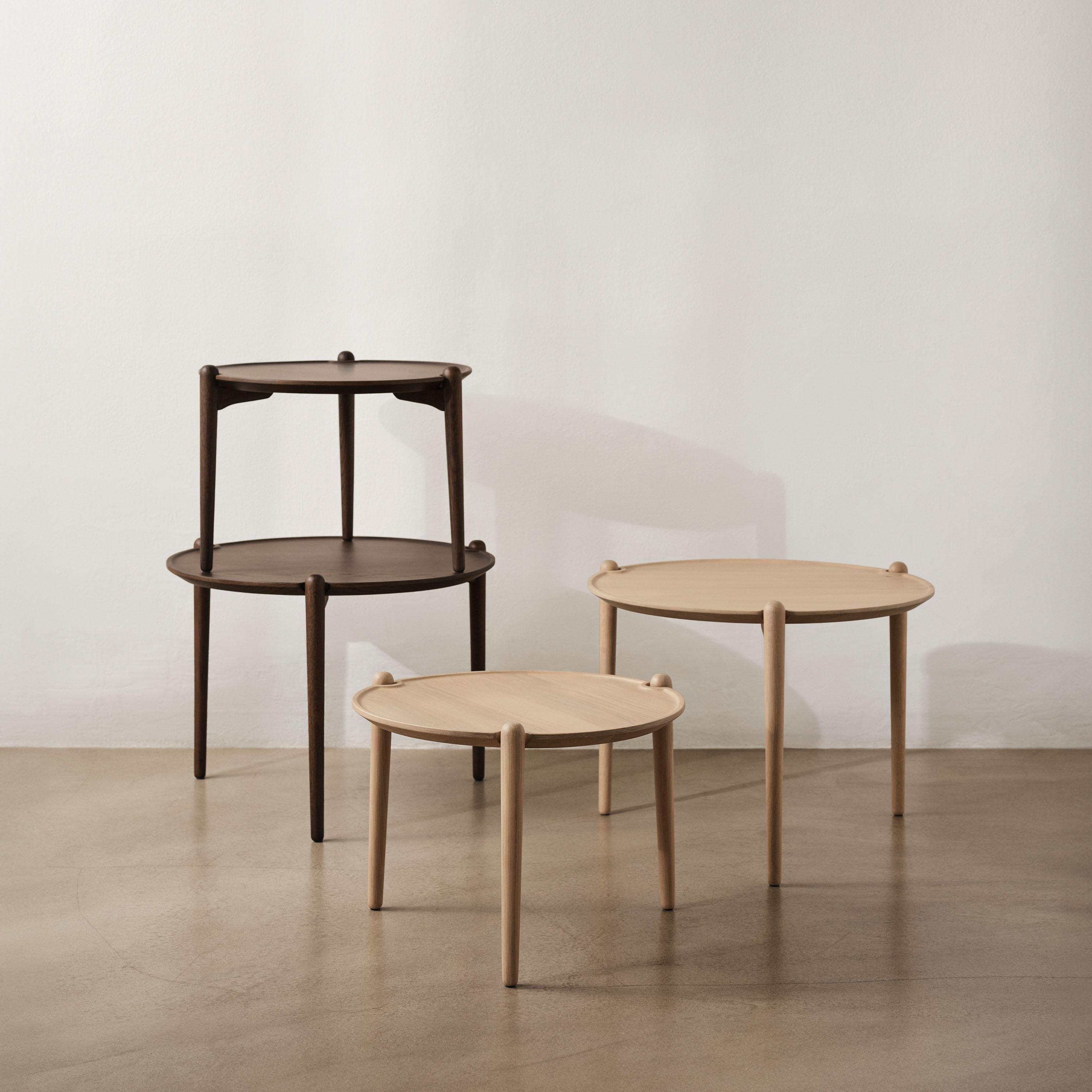 Design House Stockholm Aria Sidobord Dark Oak Low