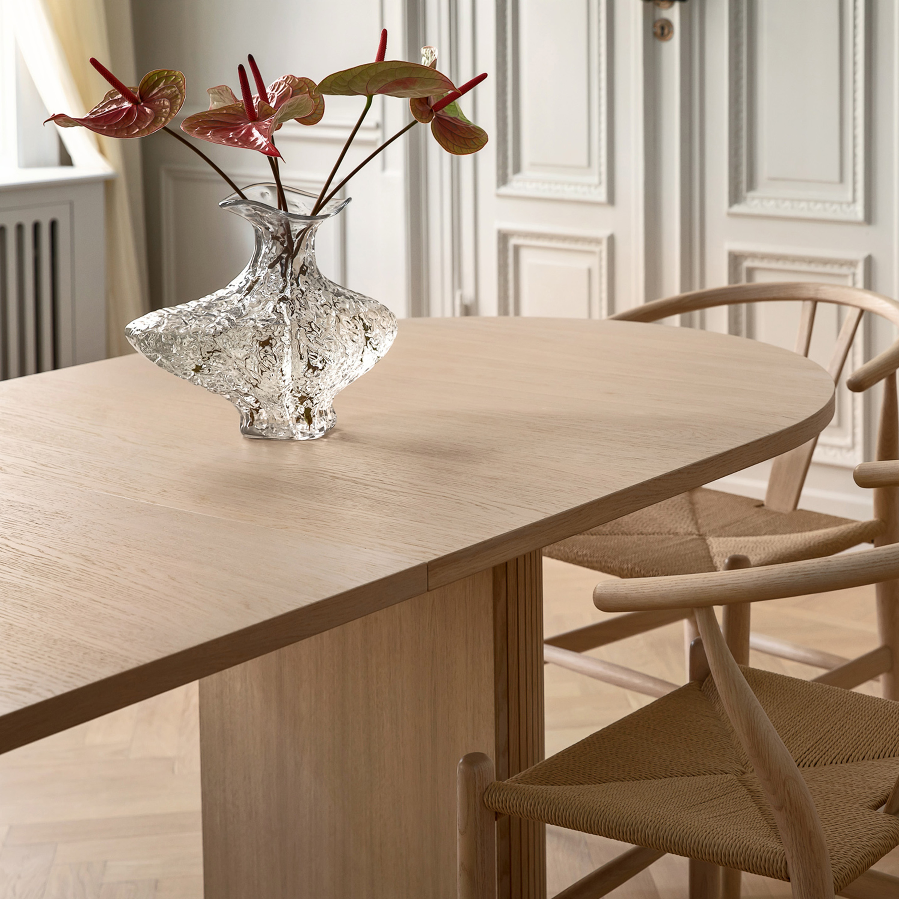 Sleepo Collection Bauer Matbord Vitoljad Ek 250+50