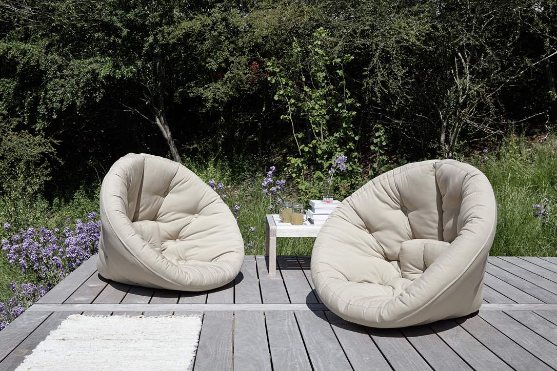 Karup Design Nido Outdoor Loungepuff Beige