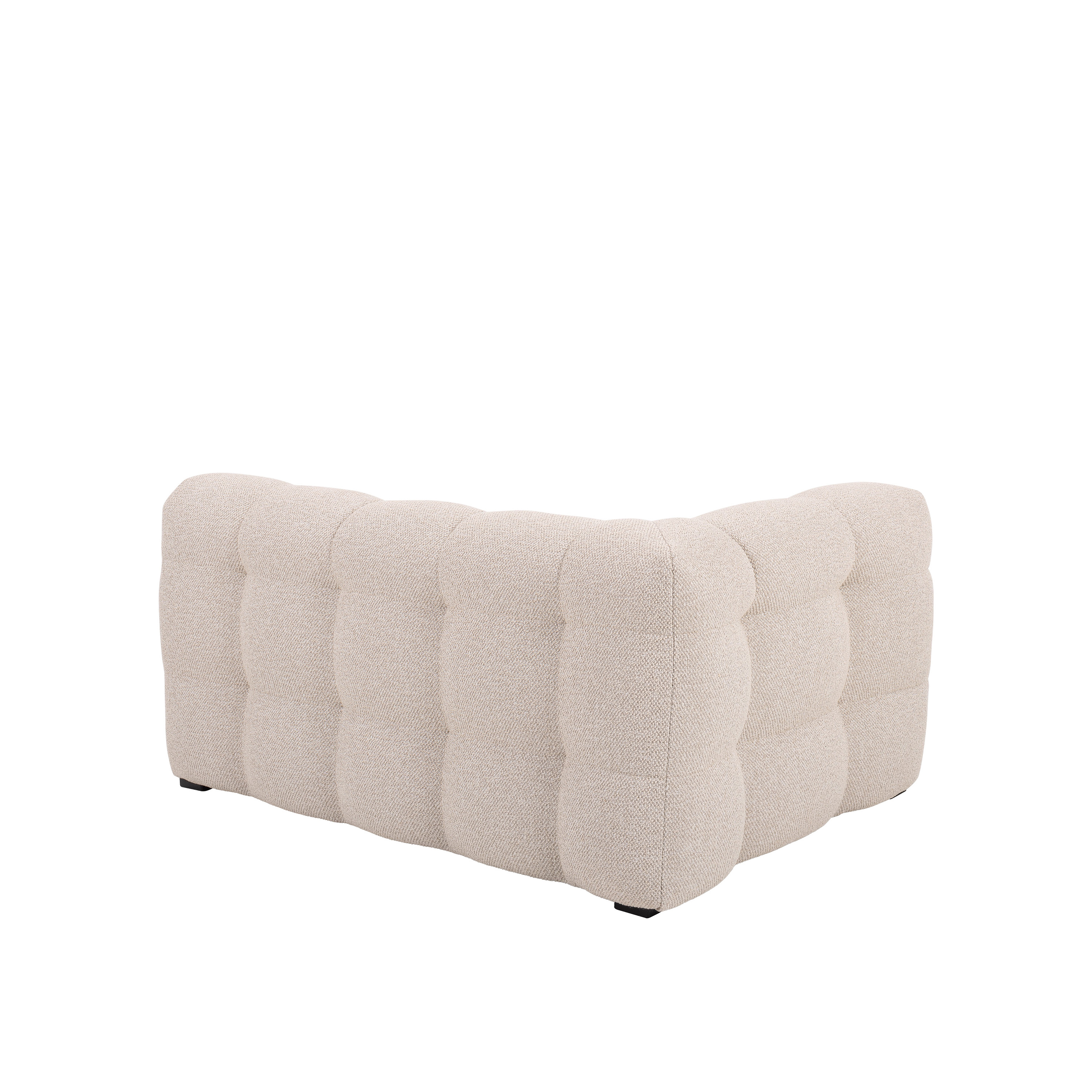 Sleepo Collection Billie 1.5-sits Soffmodul Vänster Armstöd Beige Bouclé 141cm