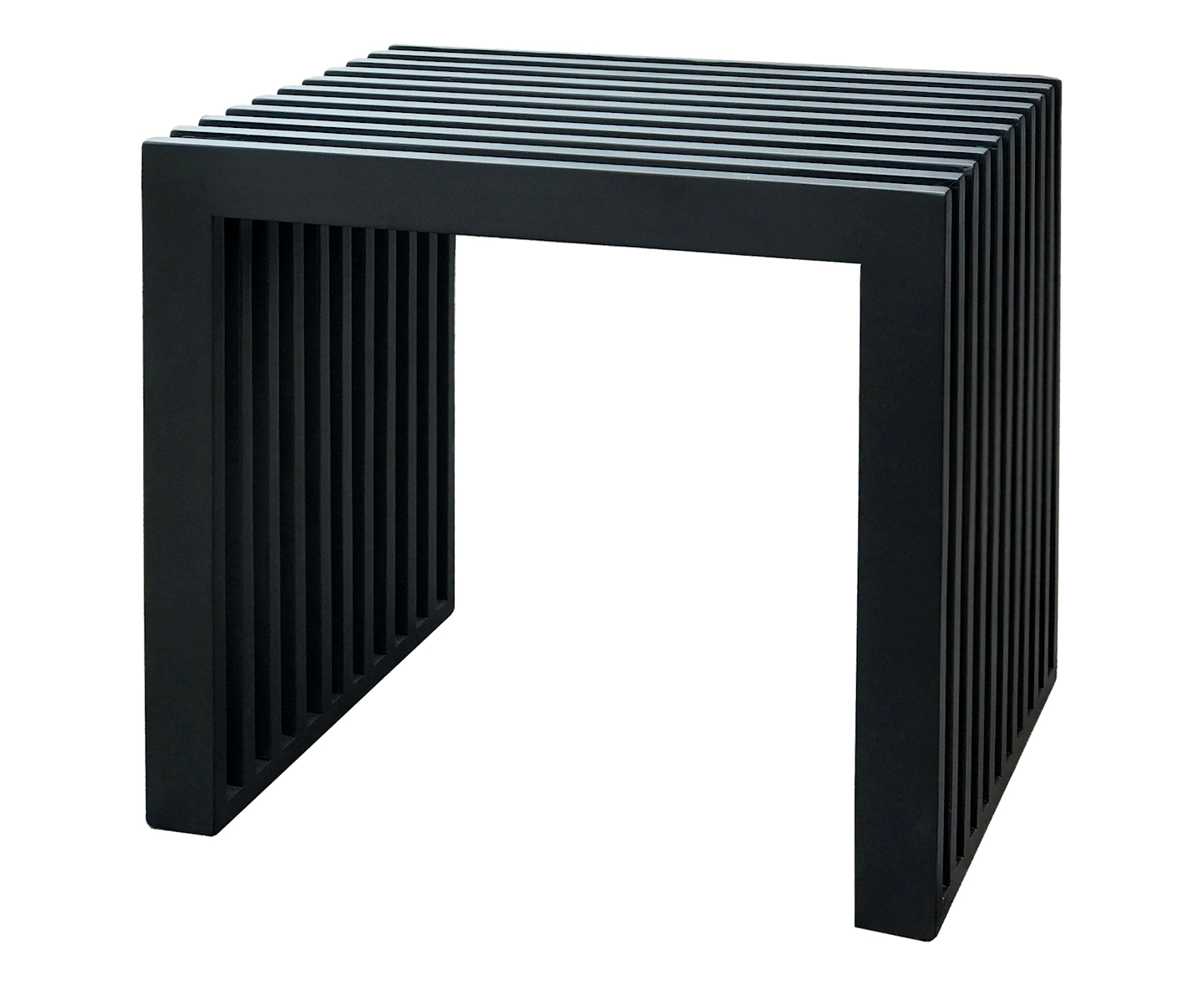 Cinas - Rib Sidobord Svart 45cm