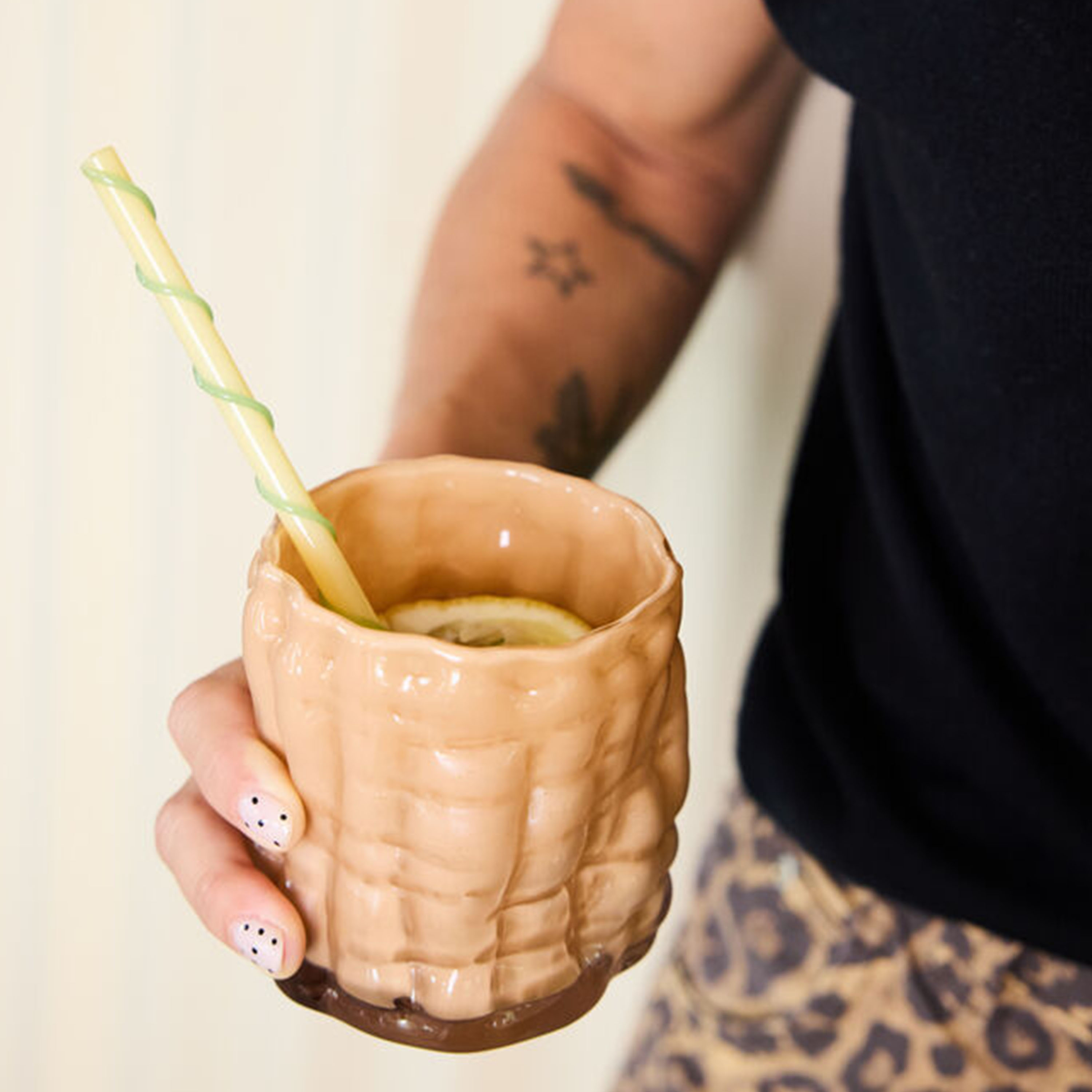 Byon Laranne Ljuslykta Peach 10cm