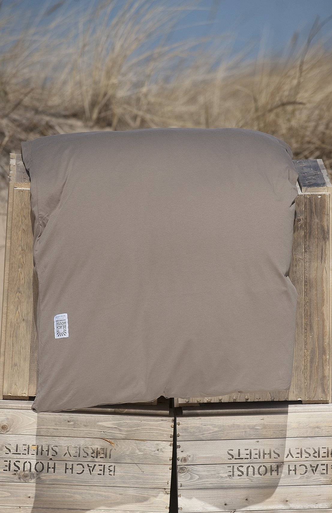 Beach House Company Plain Påslakan Coffee Enkel