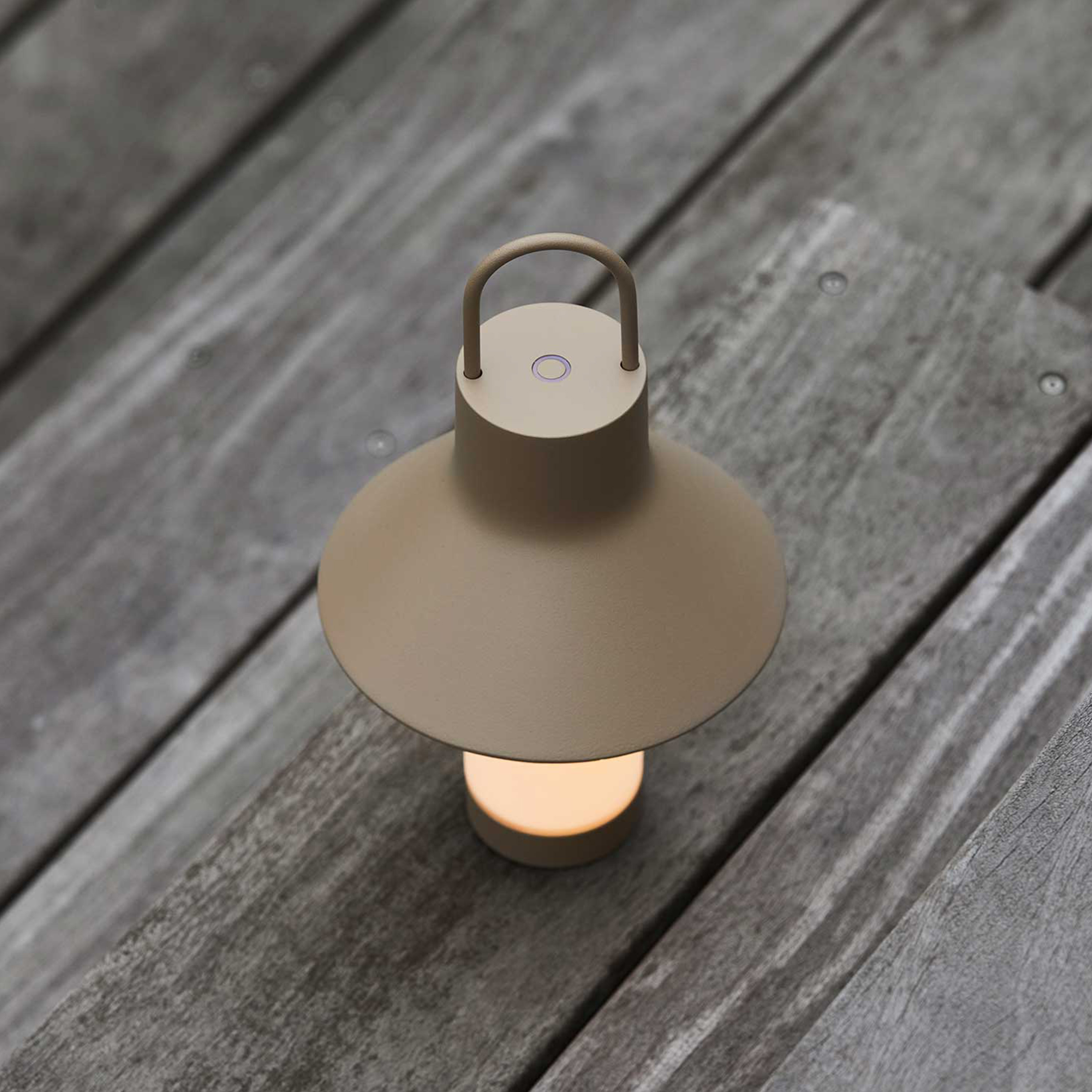 LOOM Design Shadow Akku-Tischleuchte Grey/Beige Ø15