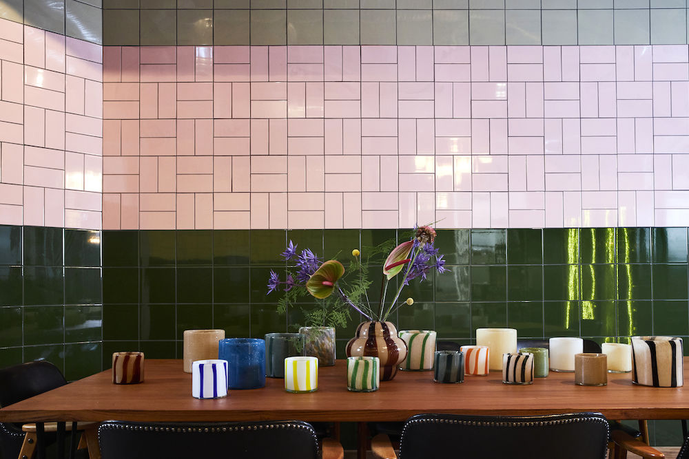 Byon Calore Ljuslykta Gul/Vit 10cm