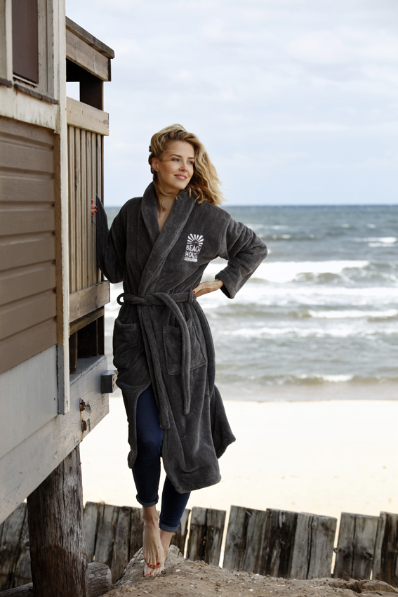 Beach House Company Softie Badekåpe Røyk M