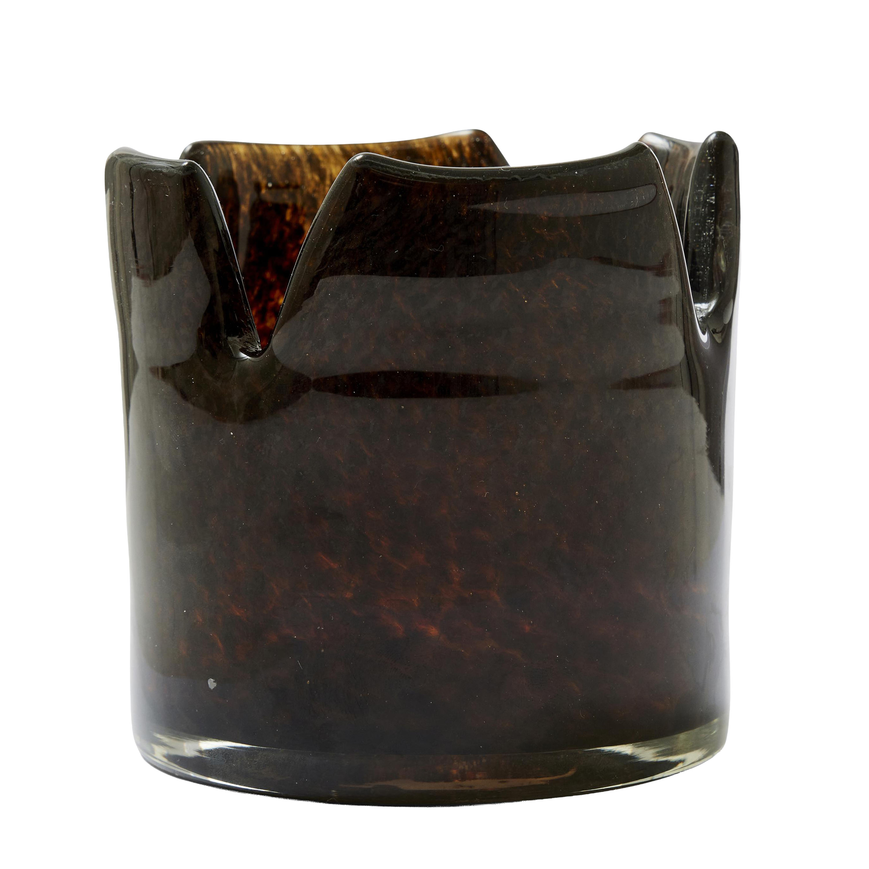 Bordo lyslykt brun 10 cm