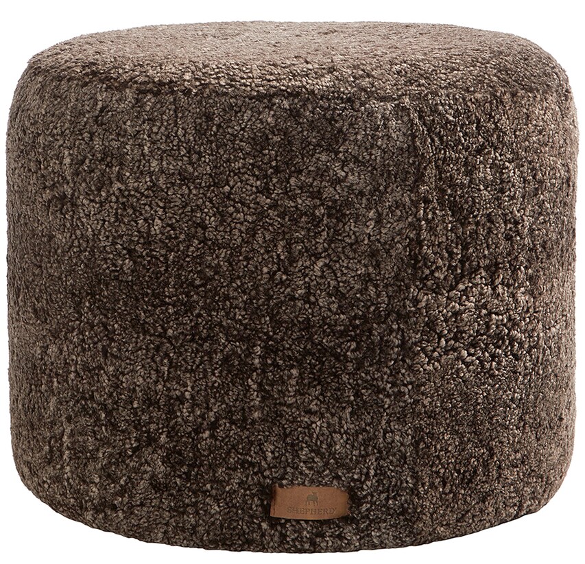 Frida Sittpuff Fårskinn Cappuccino Ø50