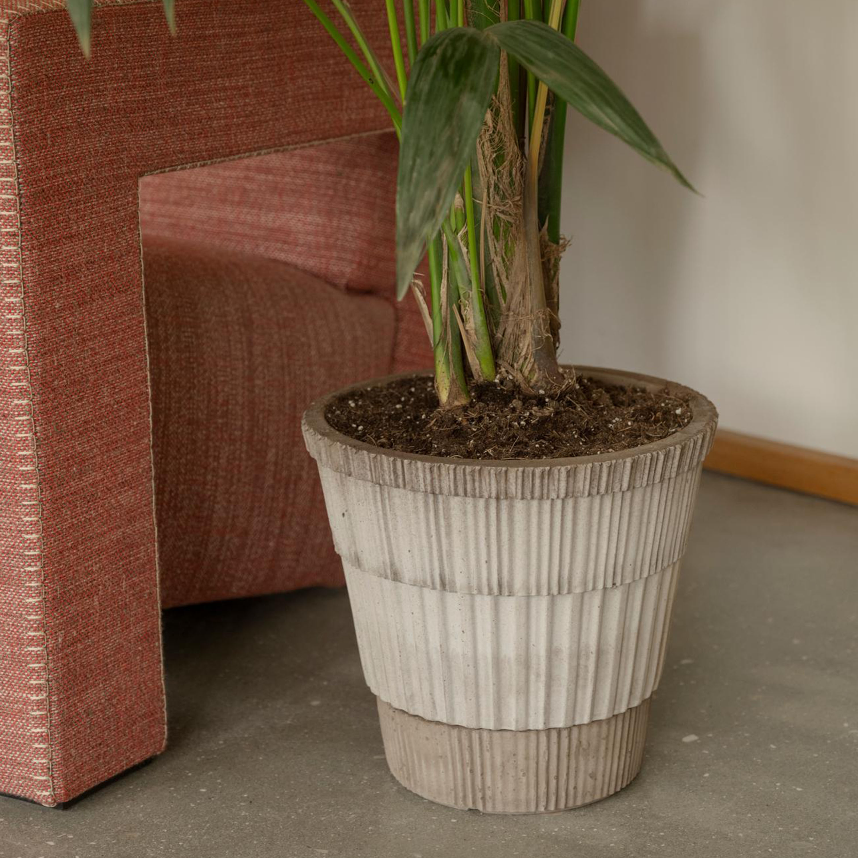 Bergs Potter Atlas Topf Raw Grau Terrakotta Ø25