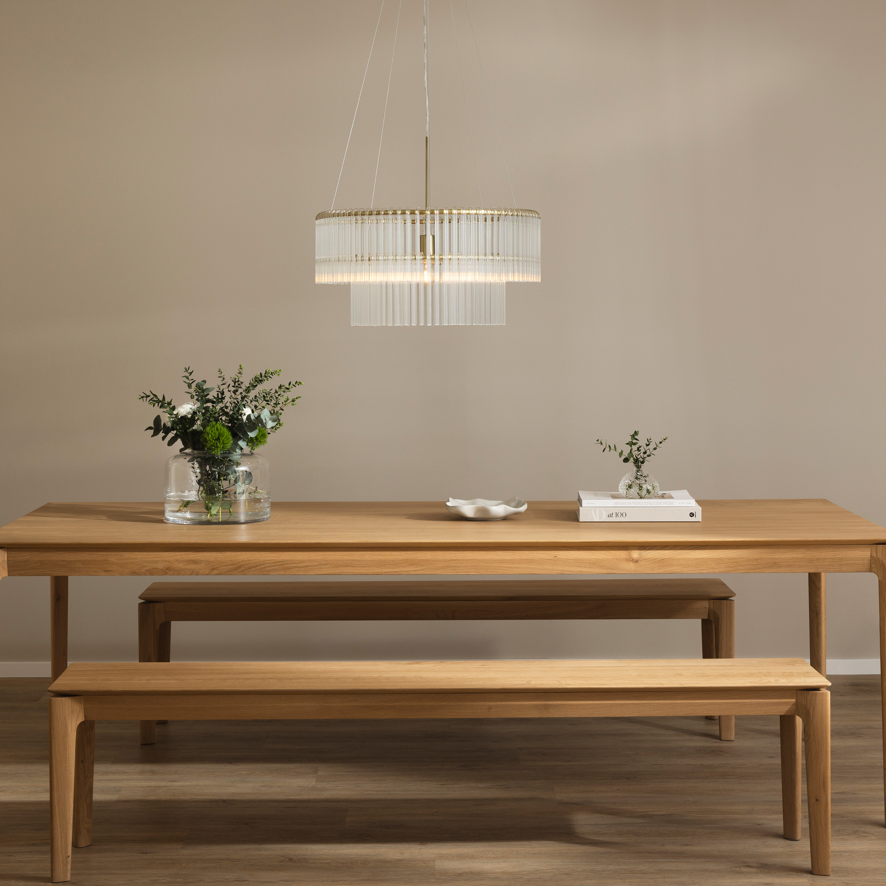 Globen Lighting Hook Taklampa Clear/Brushed Brass