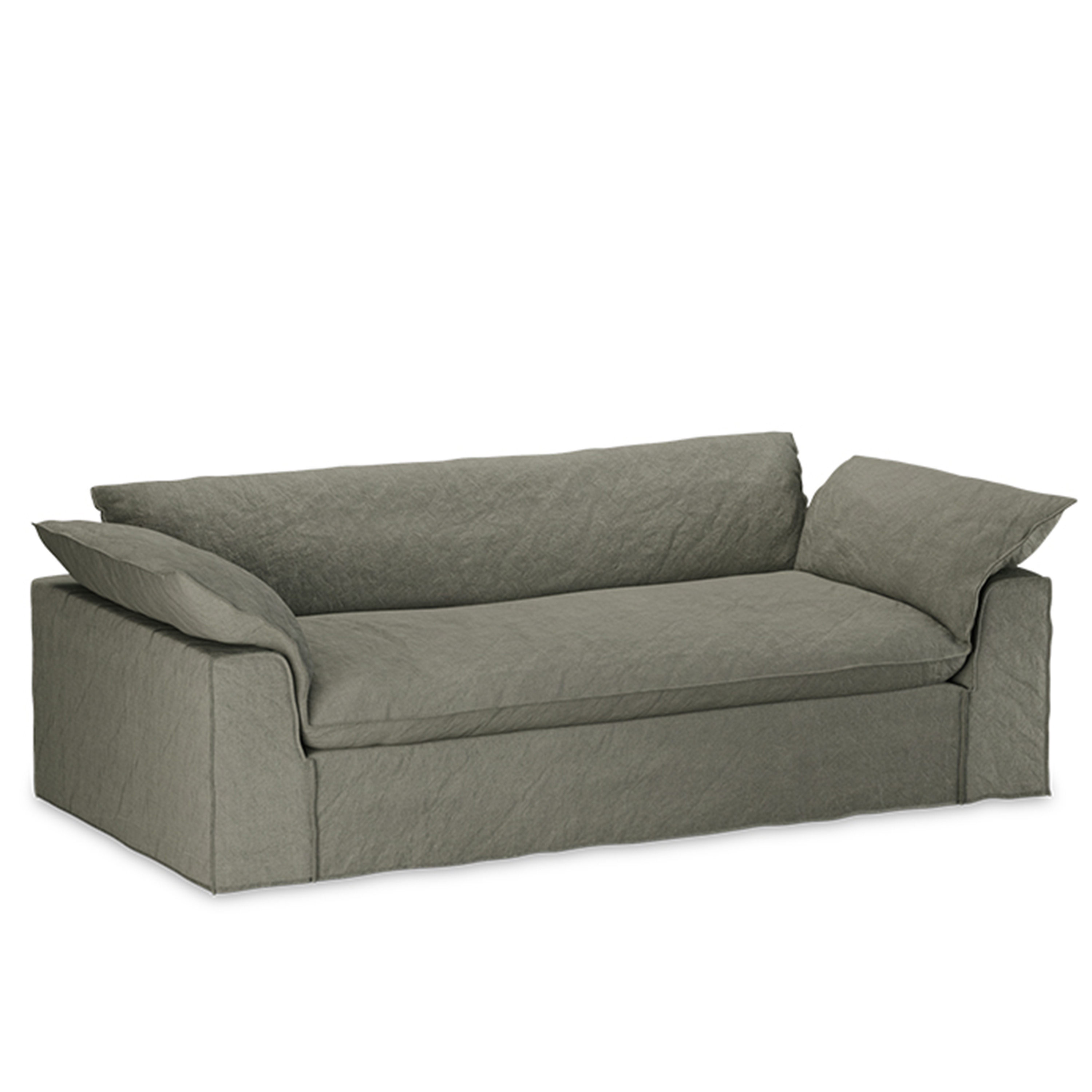 HKliving Nomad Soffa Linen/Army Green 244cm