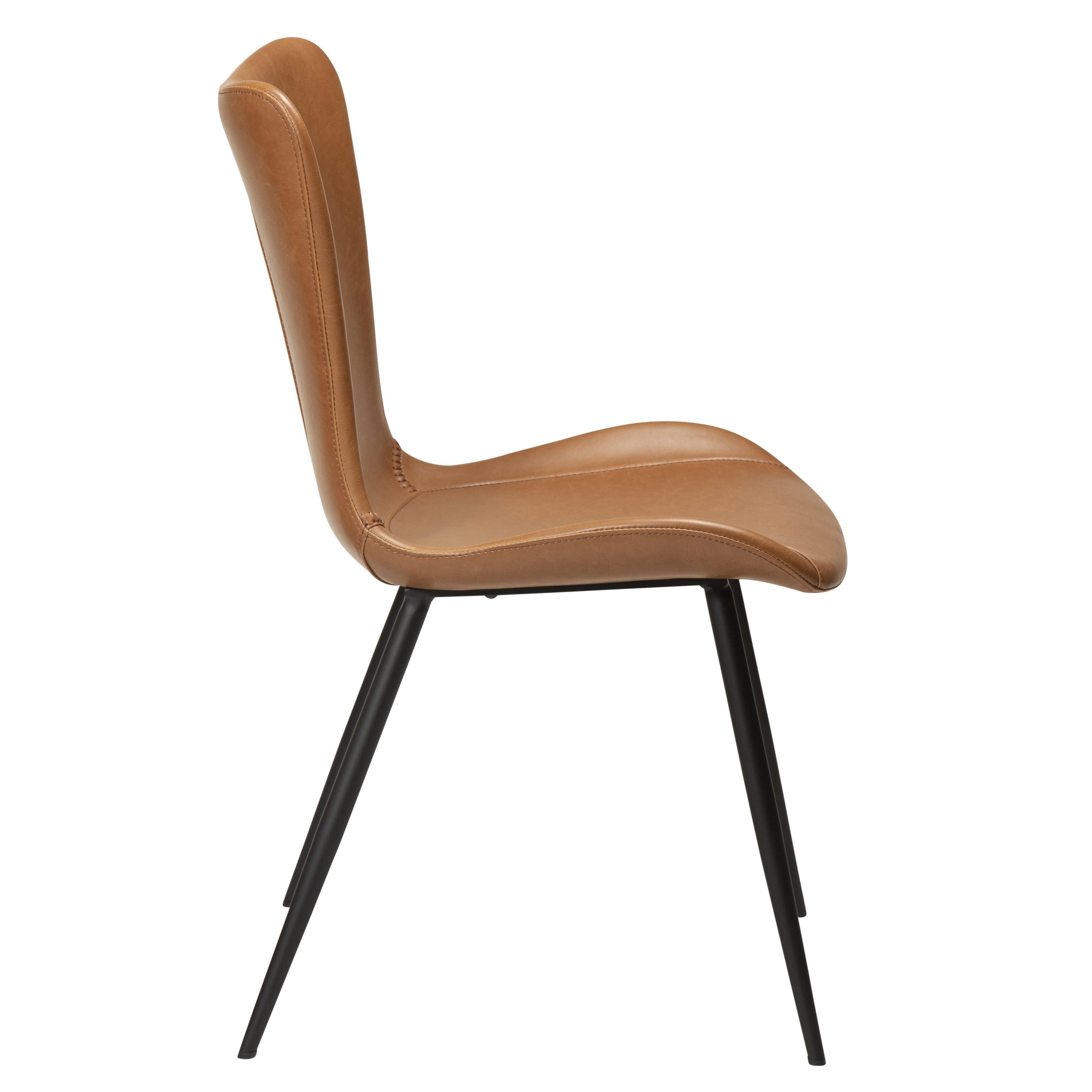 Dan Form Medusa Matstol Konstläder Ljusbrun/Svart