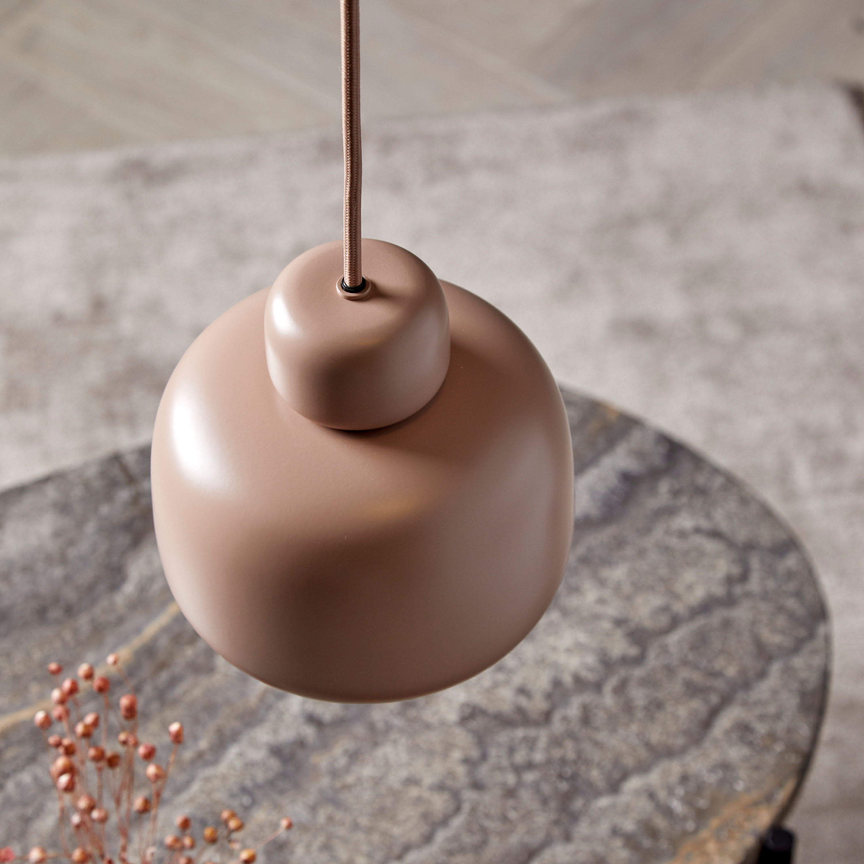 Woud Stone Riippuvalaisin Dusty Rose Small