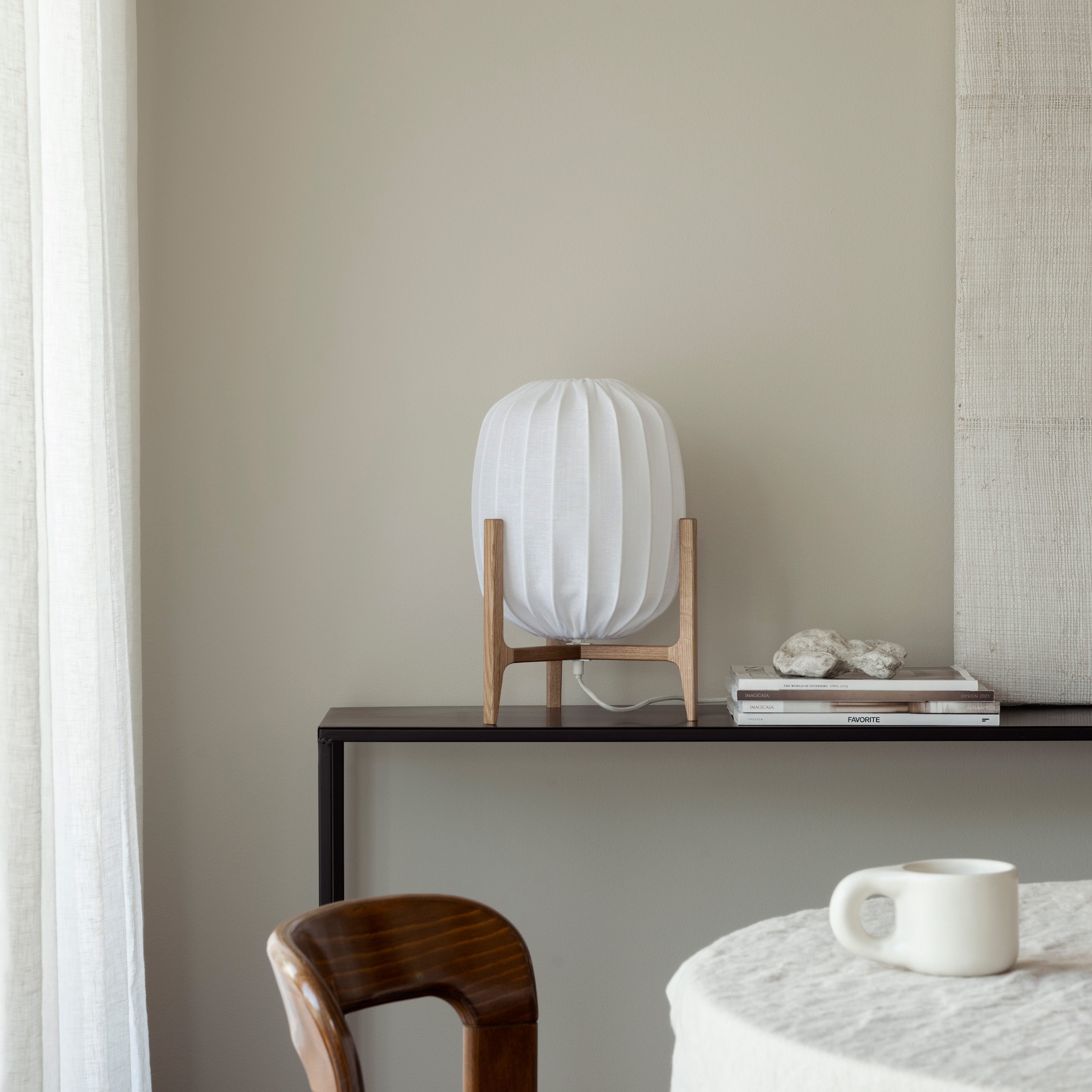 Watt &amp; Veke Prisma Pöytävalaisin Oak/White 41cm