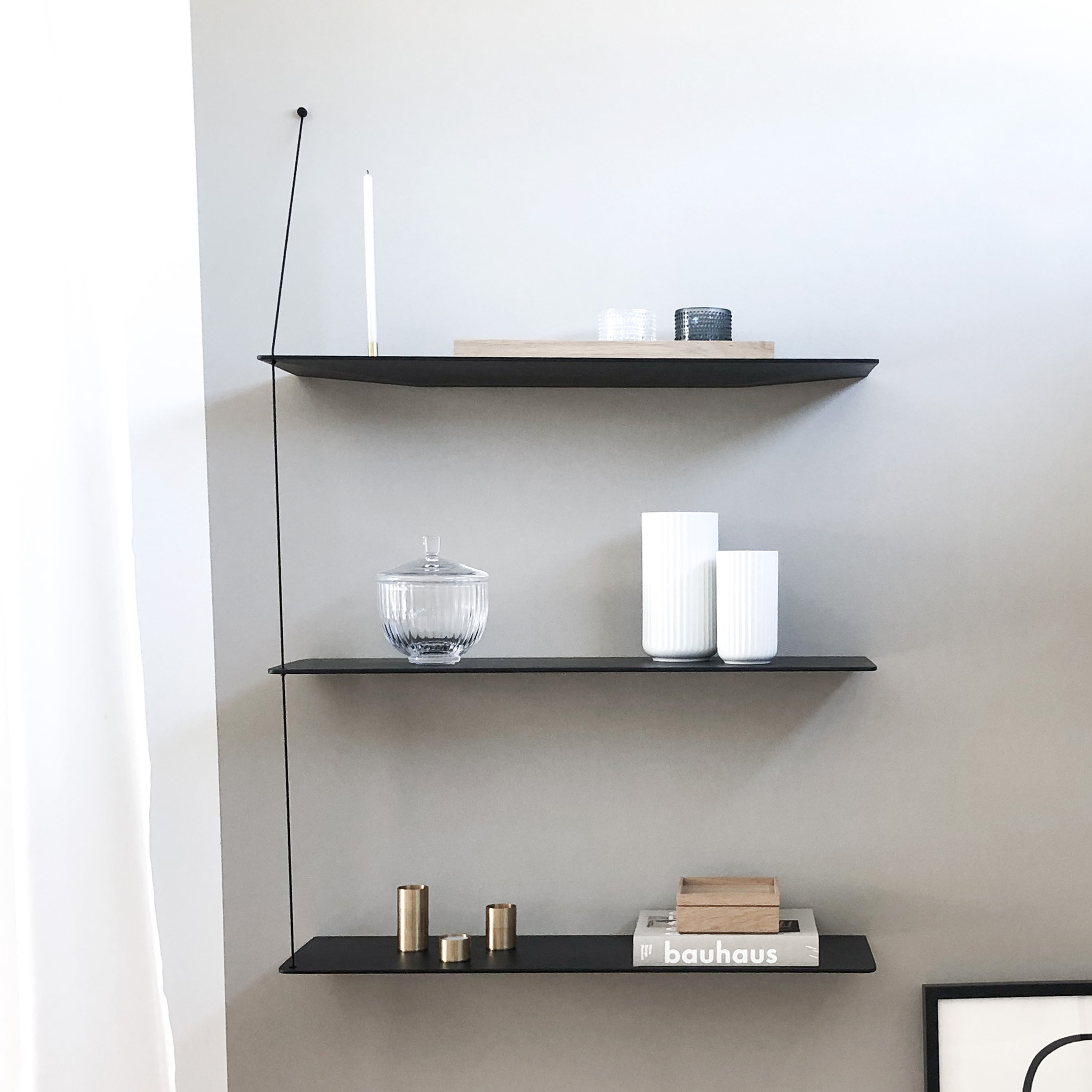 Woud Stedge Hylly Musta 60x120