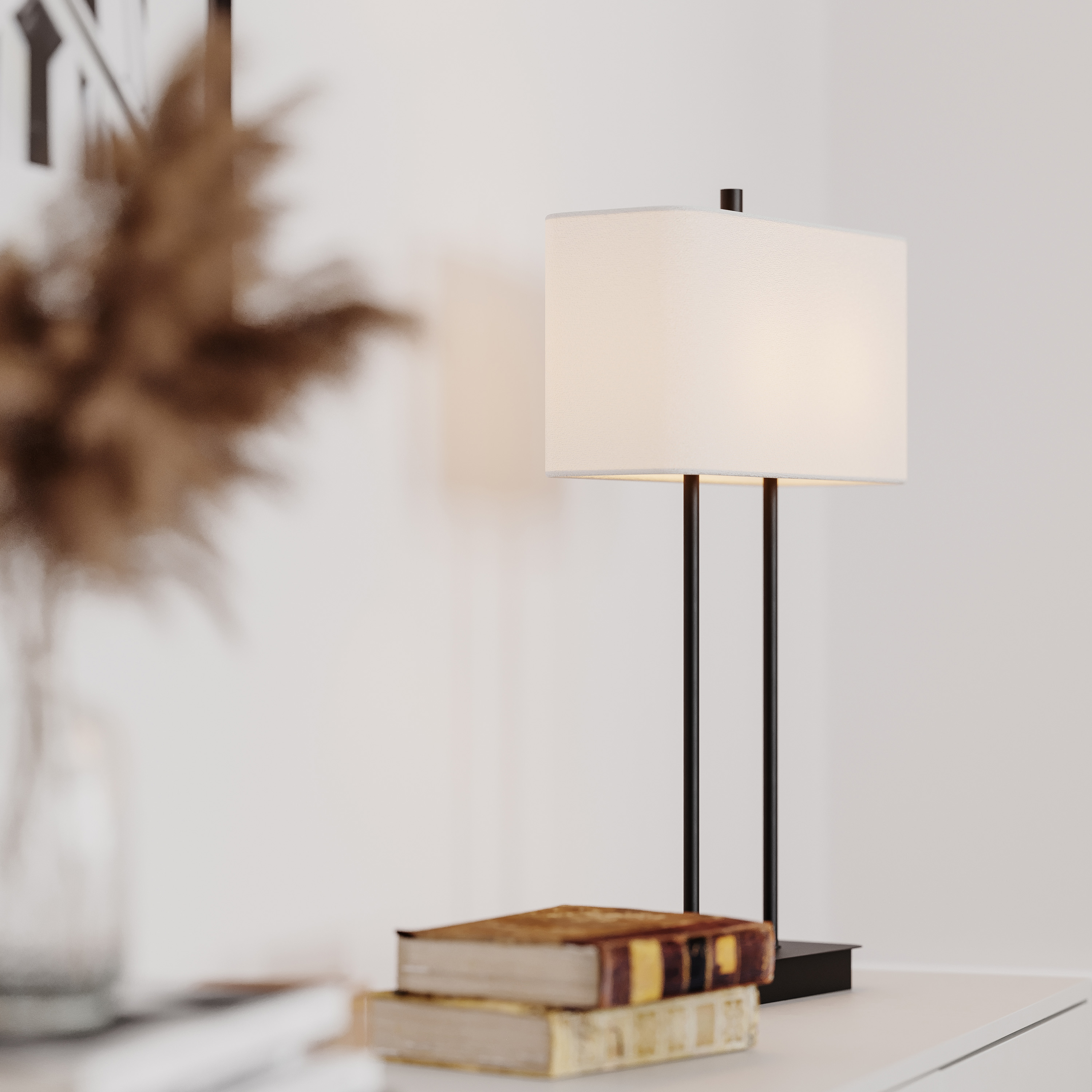 By Rydéns Luton Bordslampa Svart/Vit 65cm