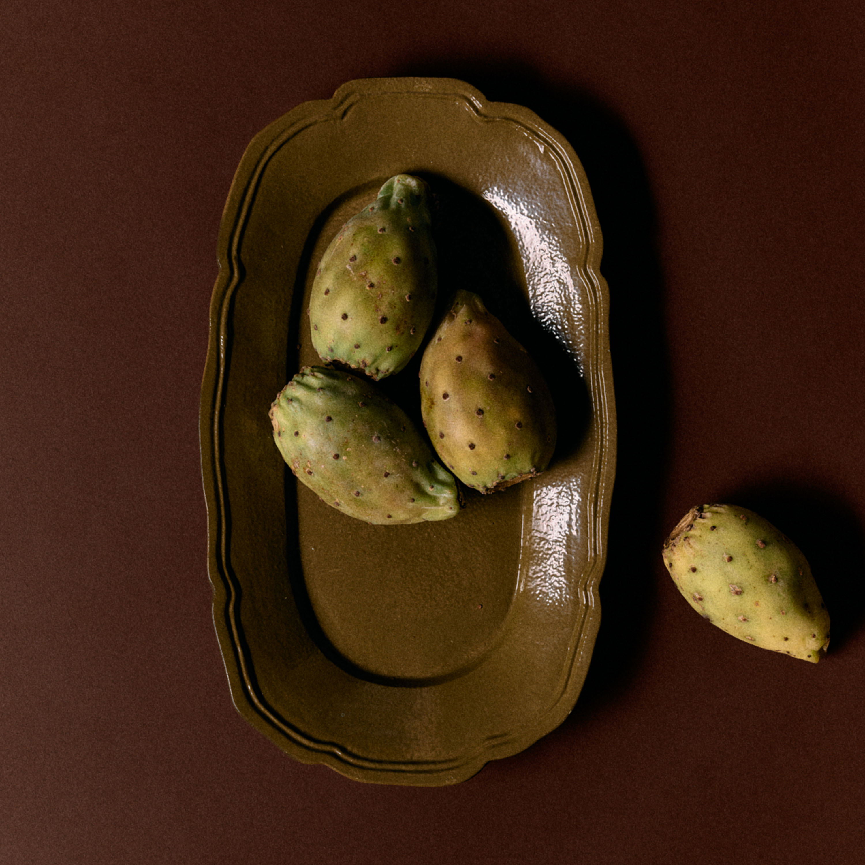 HKliving New Classics Serveringsbricka Olive 35x13