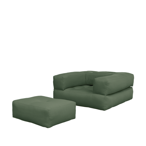 Cube Fåtölj Olive Green