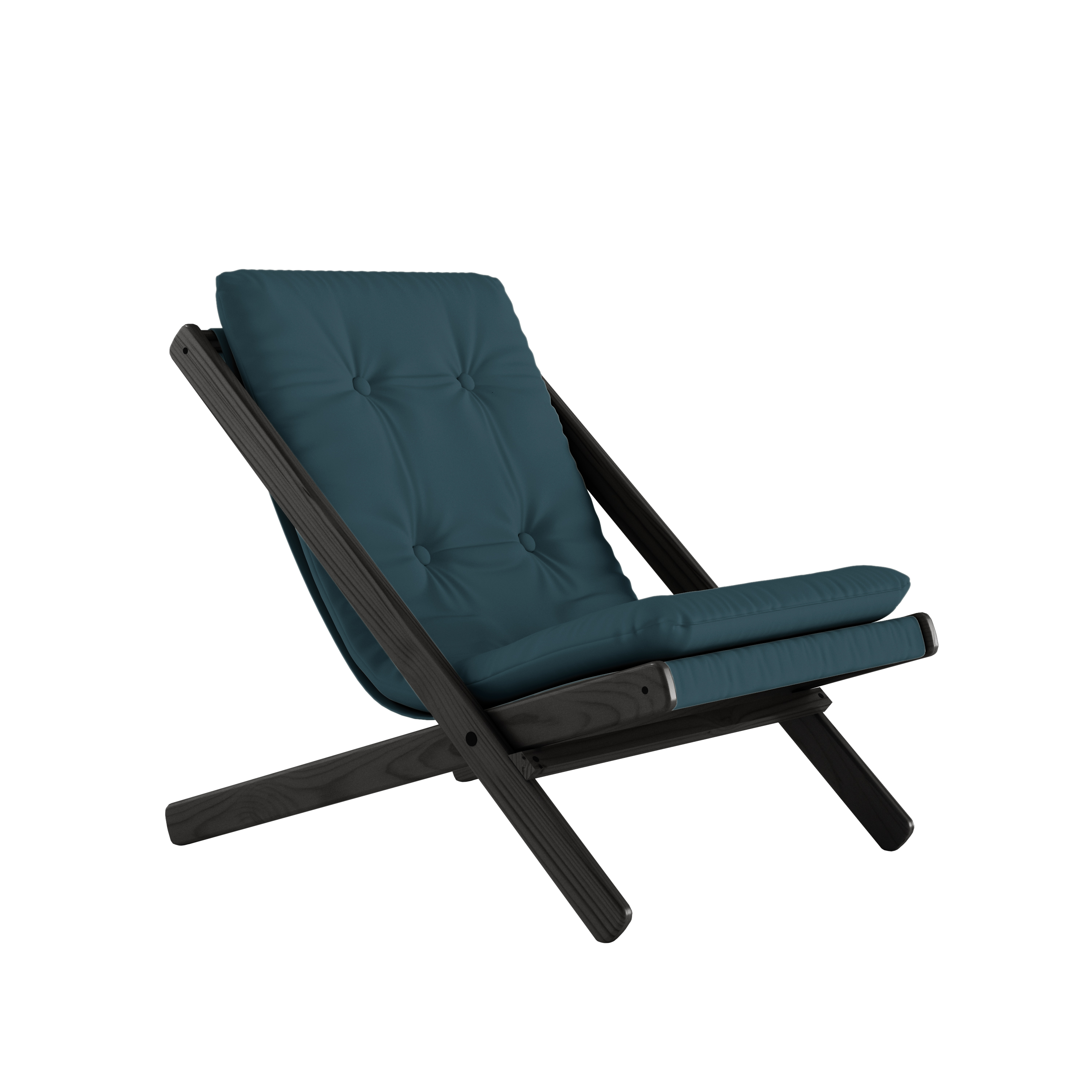 Karup Design - Boogie Loungestol Svart/Petrol Blue - Blå