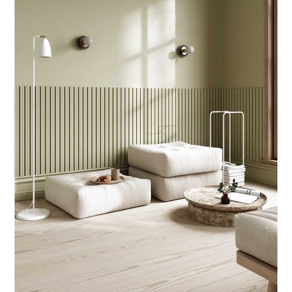 Karup Design More Sitzpuff Beige 70x70cm