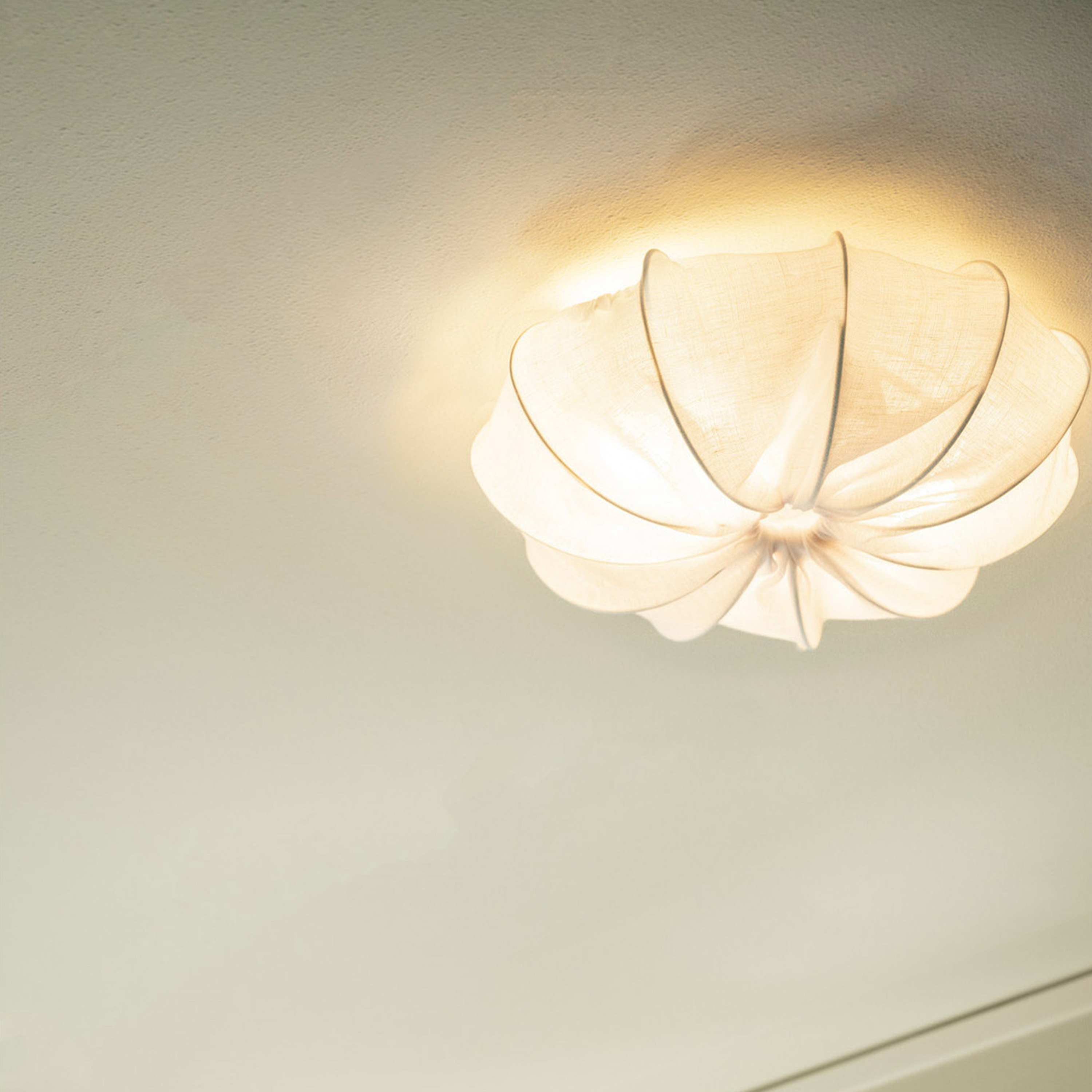 Watt &amp; Veke Anna Deckenleuchte Leinen Weiß 40