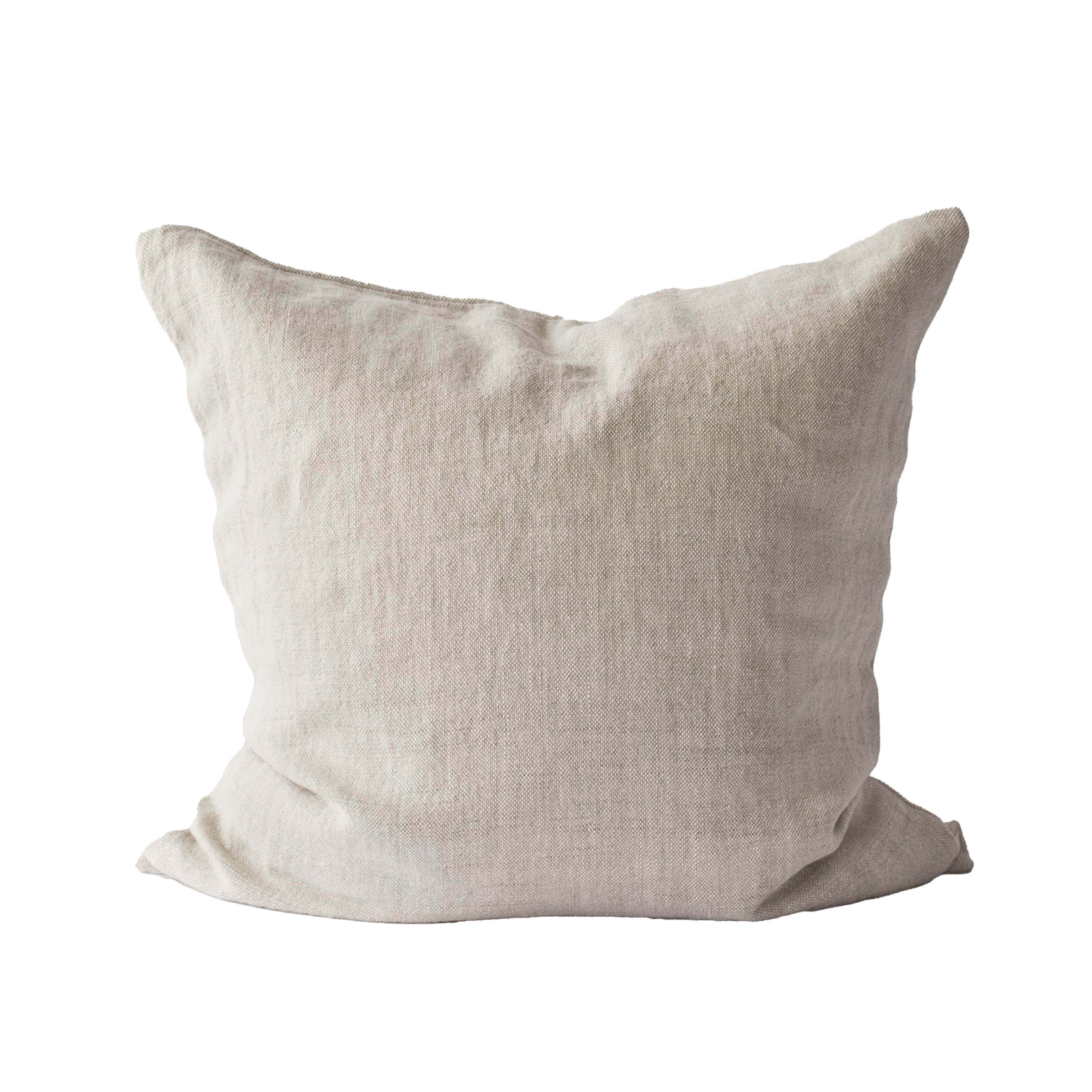 Tell me more - Malou Kissenbezug Leinen Natur 60x60 - Beige - Dekokissenbezug