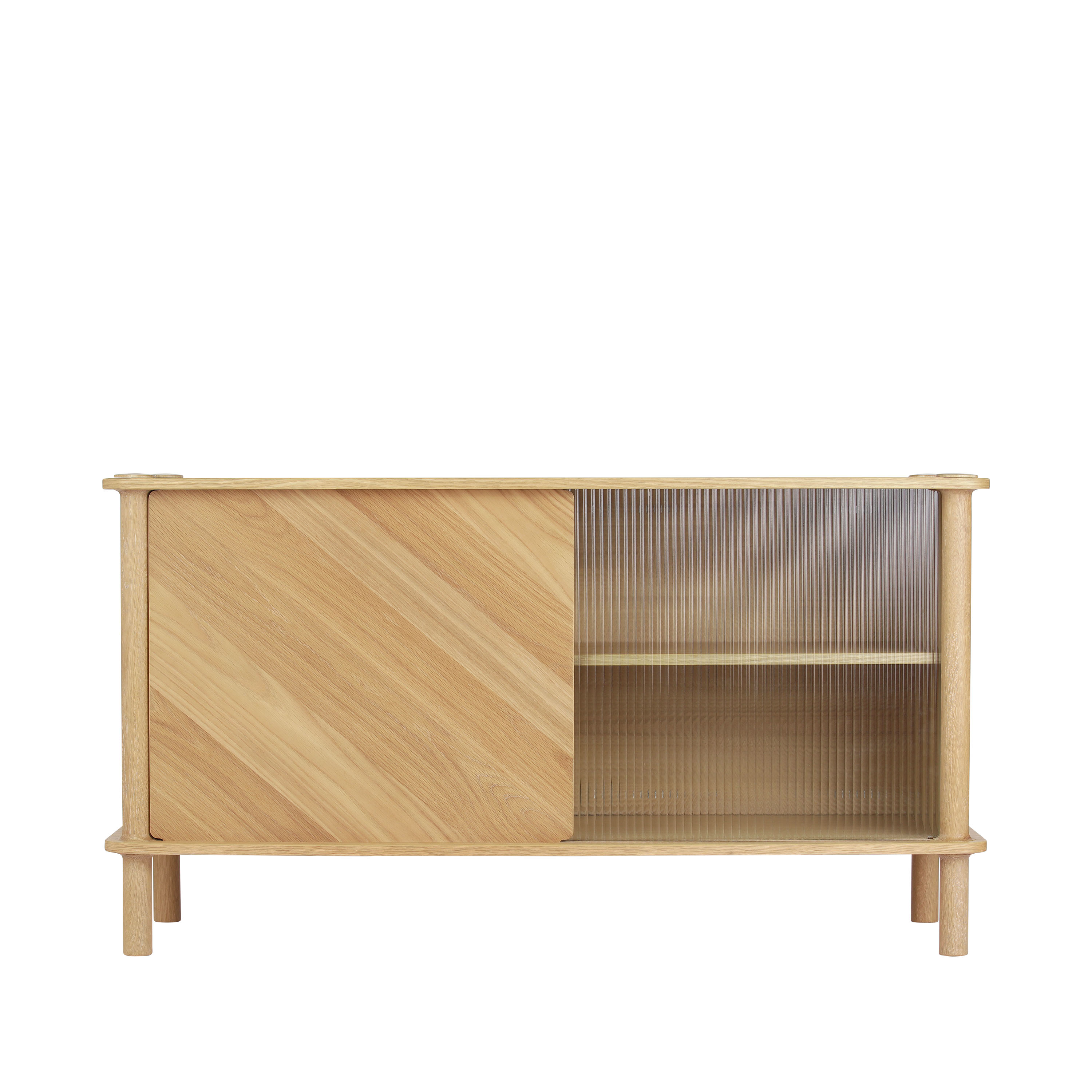 Umage - Italic Sivupöytä 1 Ovi/1 Las ovi Tammi 135 cm Puu - Massiv ek och ekfanérad MDF - Toimistot