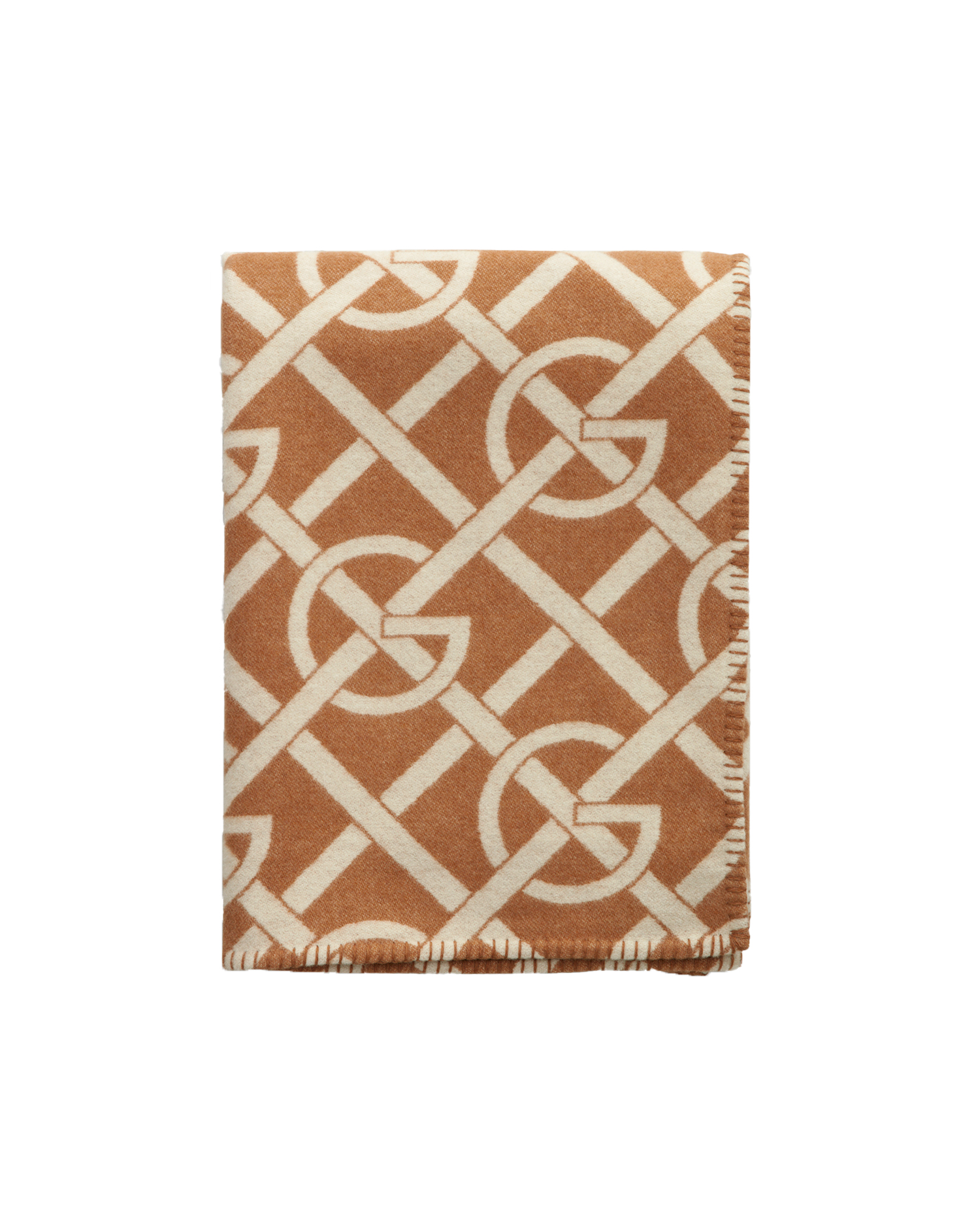 GANT Home - G-Pattern Pläd Burnt Sugar 130x180 - Brun