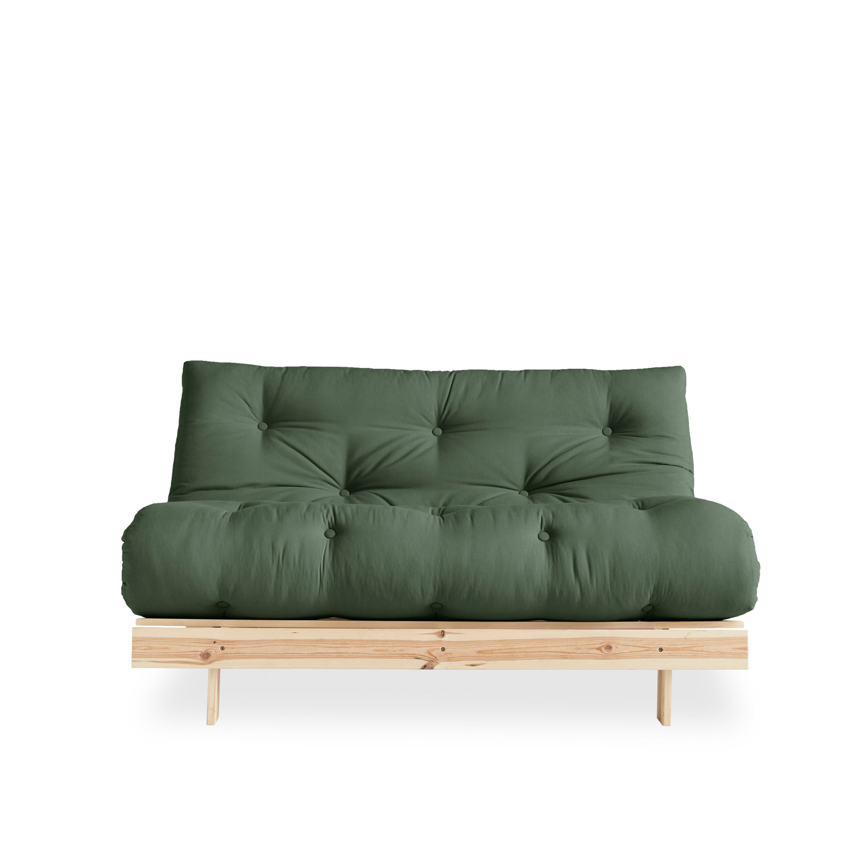 Karup Design Roots Vuodesohva Luonnollinen/Olive Green 140 cm