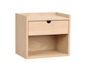 Hillmond Sängbord/Väggskåp Vitpigmenterad 40cm