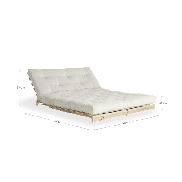 Karup Design Roots Sovesofa Natur/Wheat Beige 140 cm