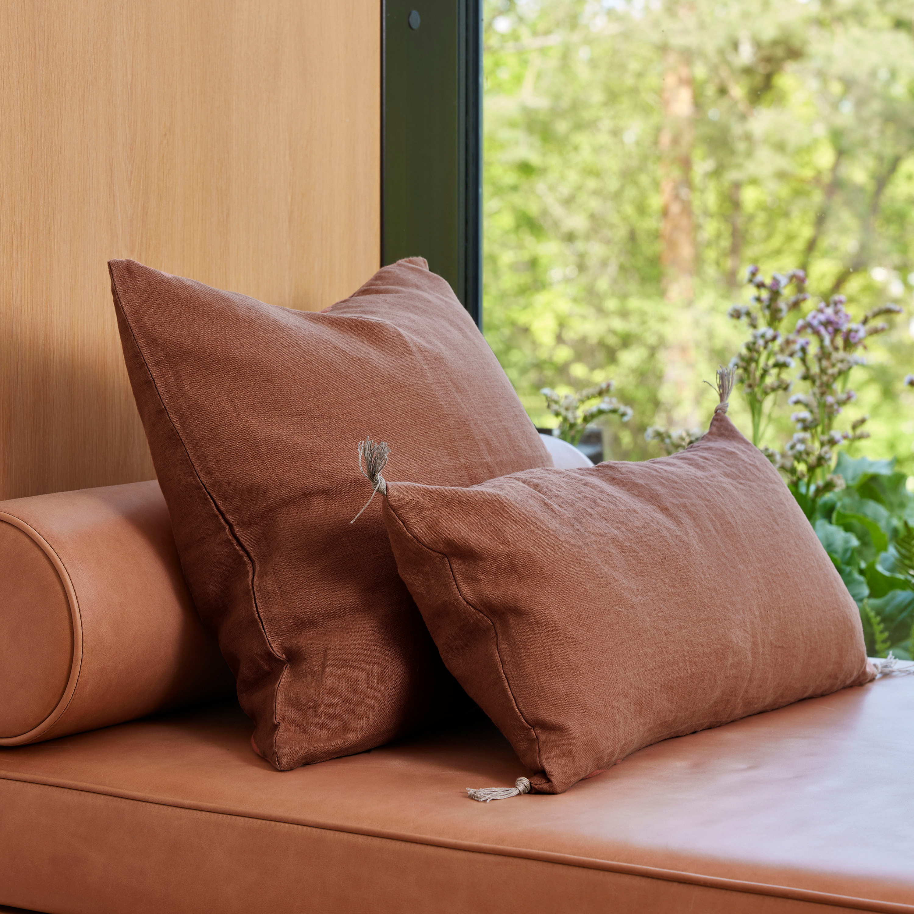 Himla Sunshine Putetrekk Lin Grounded 60x60