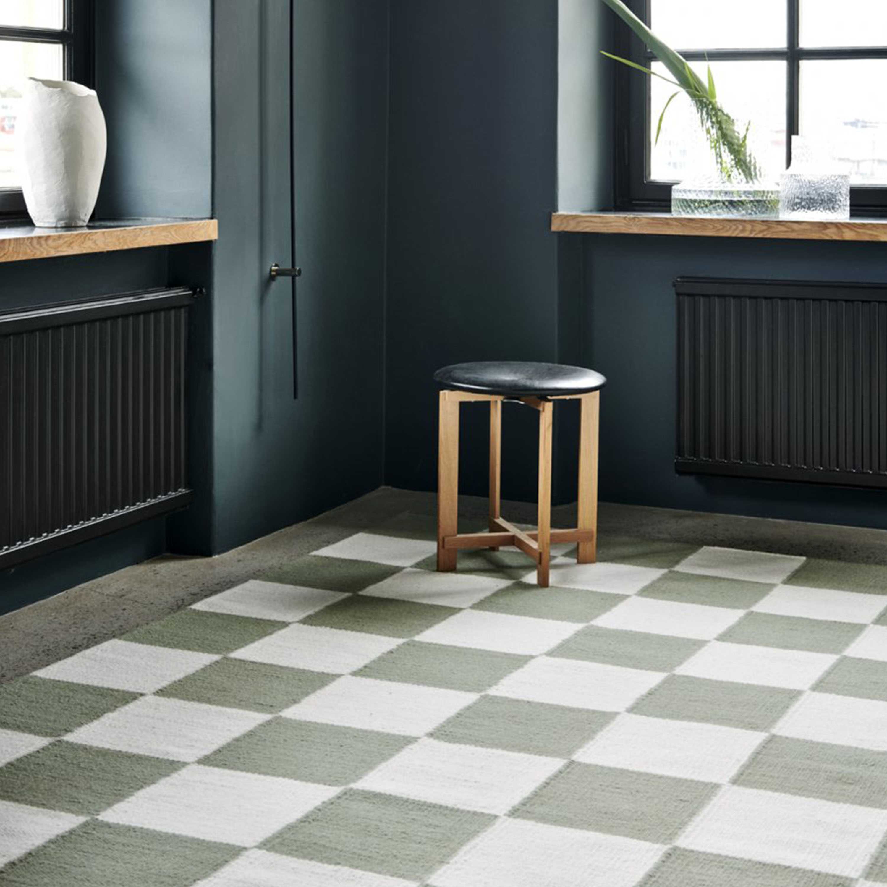 Classic Collection Teppich Square Waldgrün/Natur 250x350