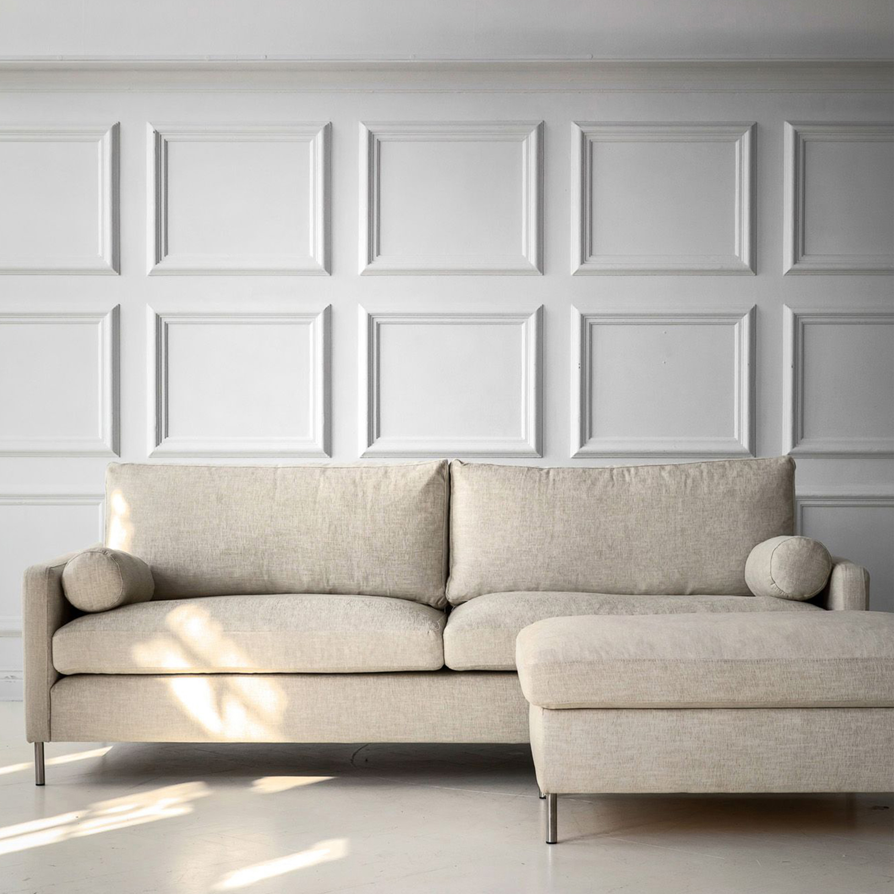 Sleepo Collection Åre 3-sits Soffa Beige 227cm