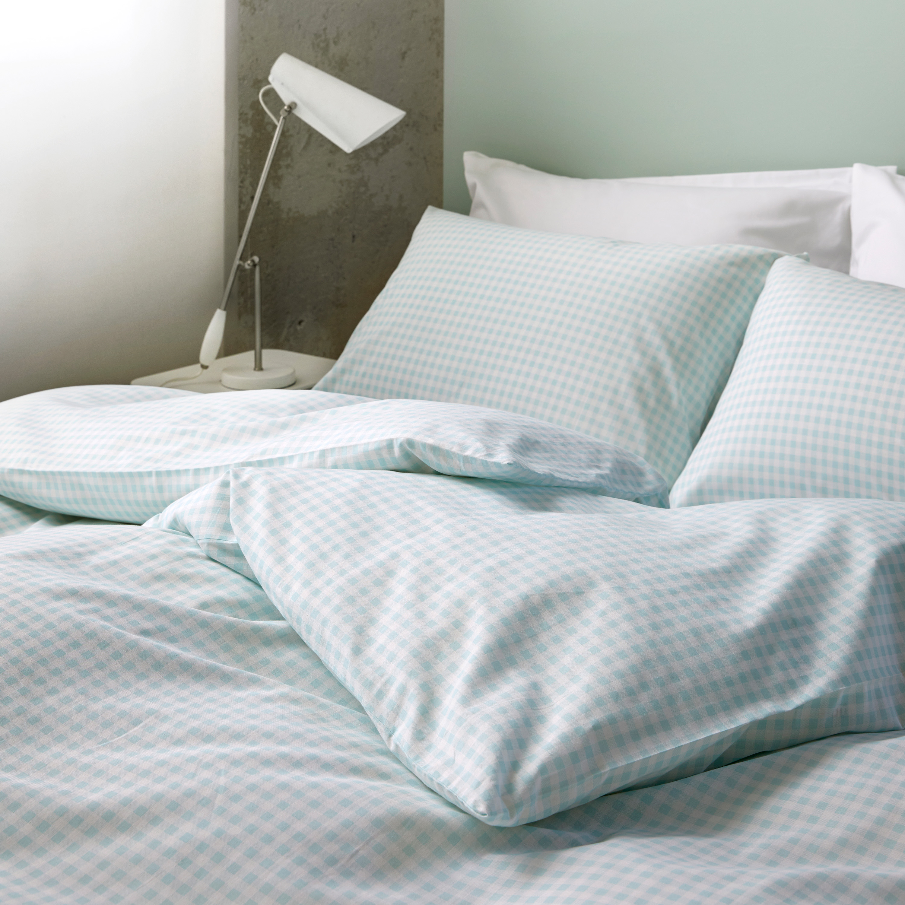 Høie Nils Pussilakanasetti Aqua 150x210/50x60