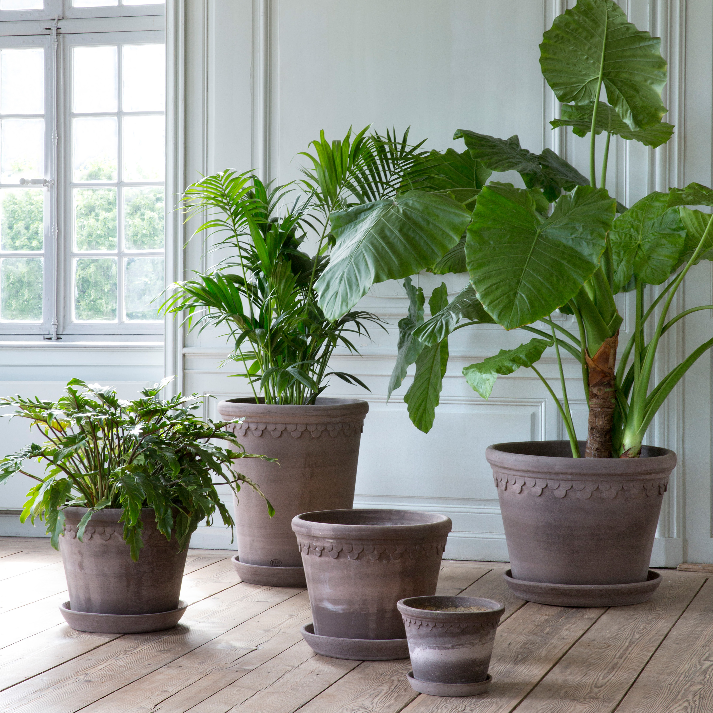 Bergs Potter Københavner Topf Raw Grey Terrakotta Ø60