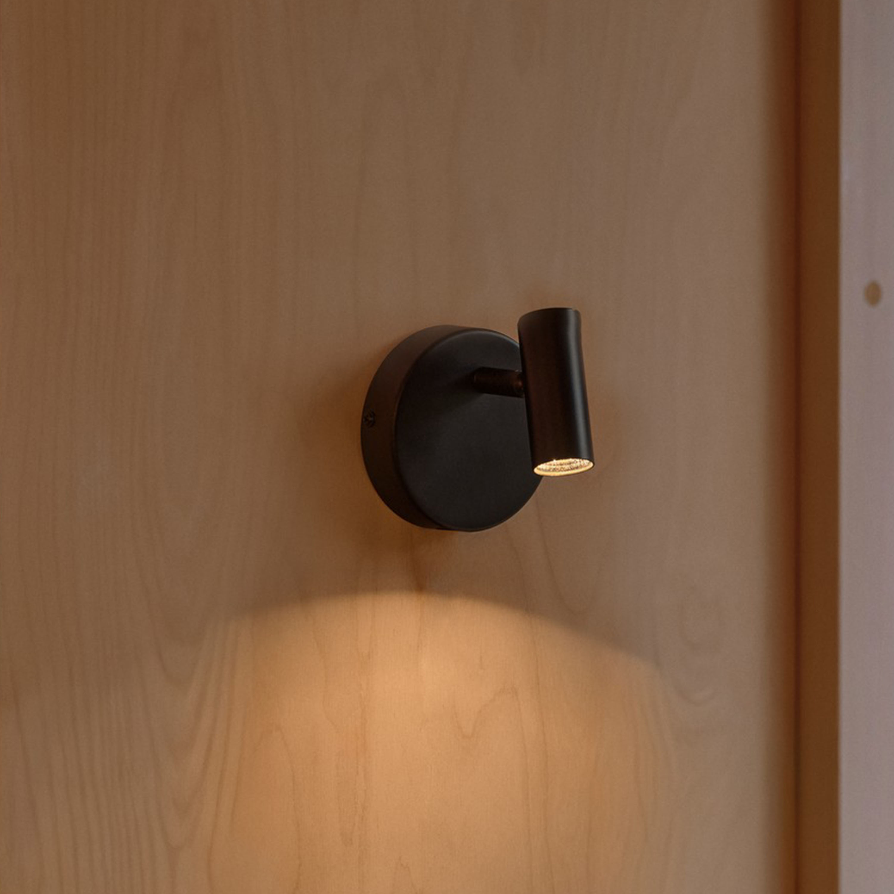 Nordlux Omari Round Vägglampa Svart 12cm